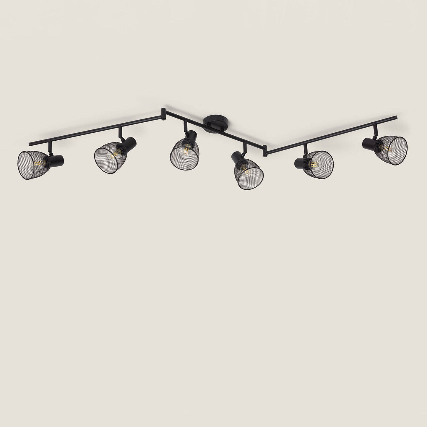 Plafonnier Orientable Aluminium 6 Spots E14, IP20, 20W
