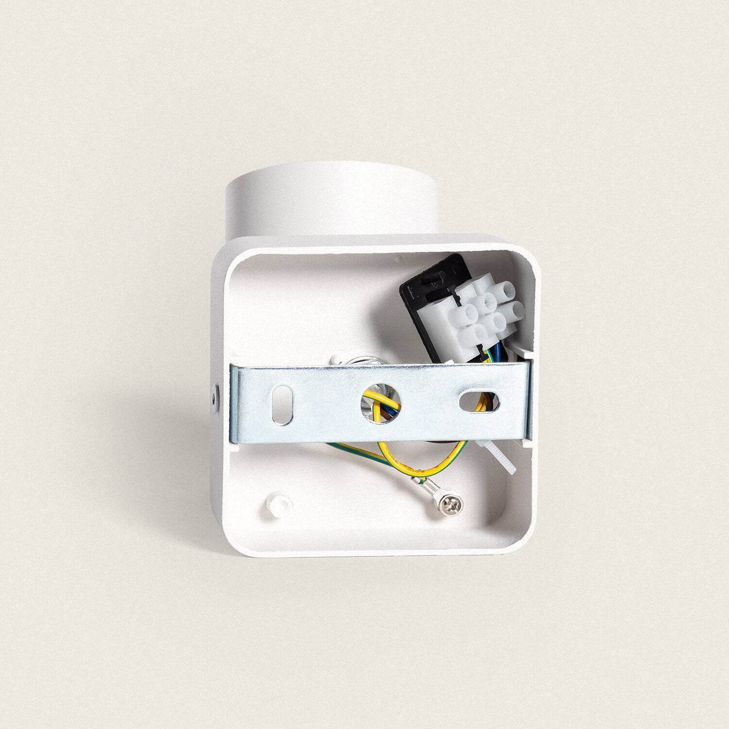 Plafonnier Orientable 1 Spot GU10, 40W, IP20, Aluminium Blanc