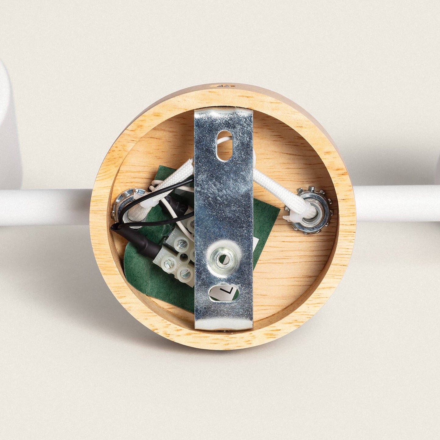 Plafonnier Orientable 4 Spots en Bois et Métal, IP20, 20W, Intérieur