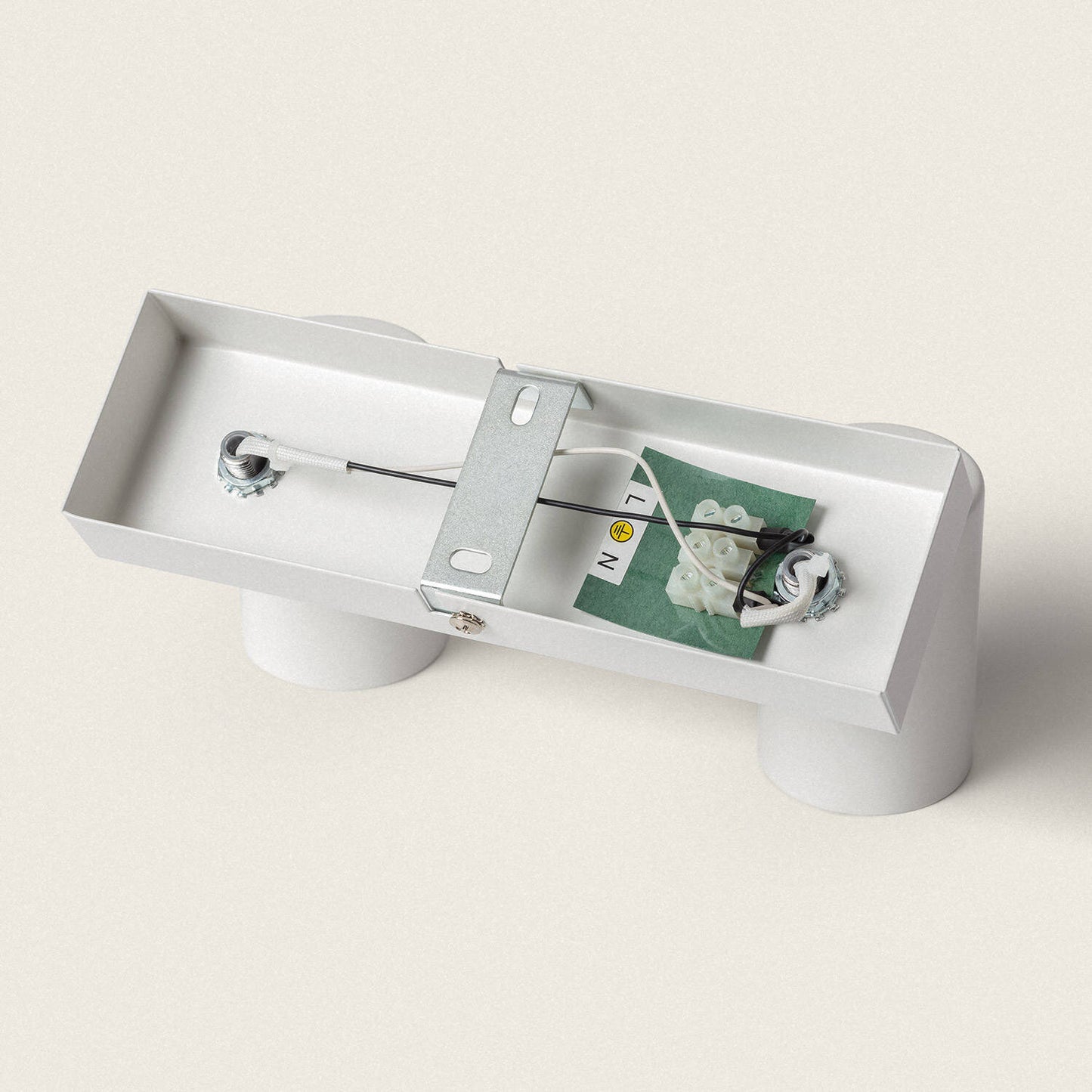 Plafonnier Orientable Métal 2 Spots, 20W, IP20, Installation en Saillie