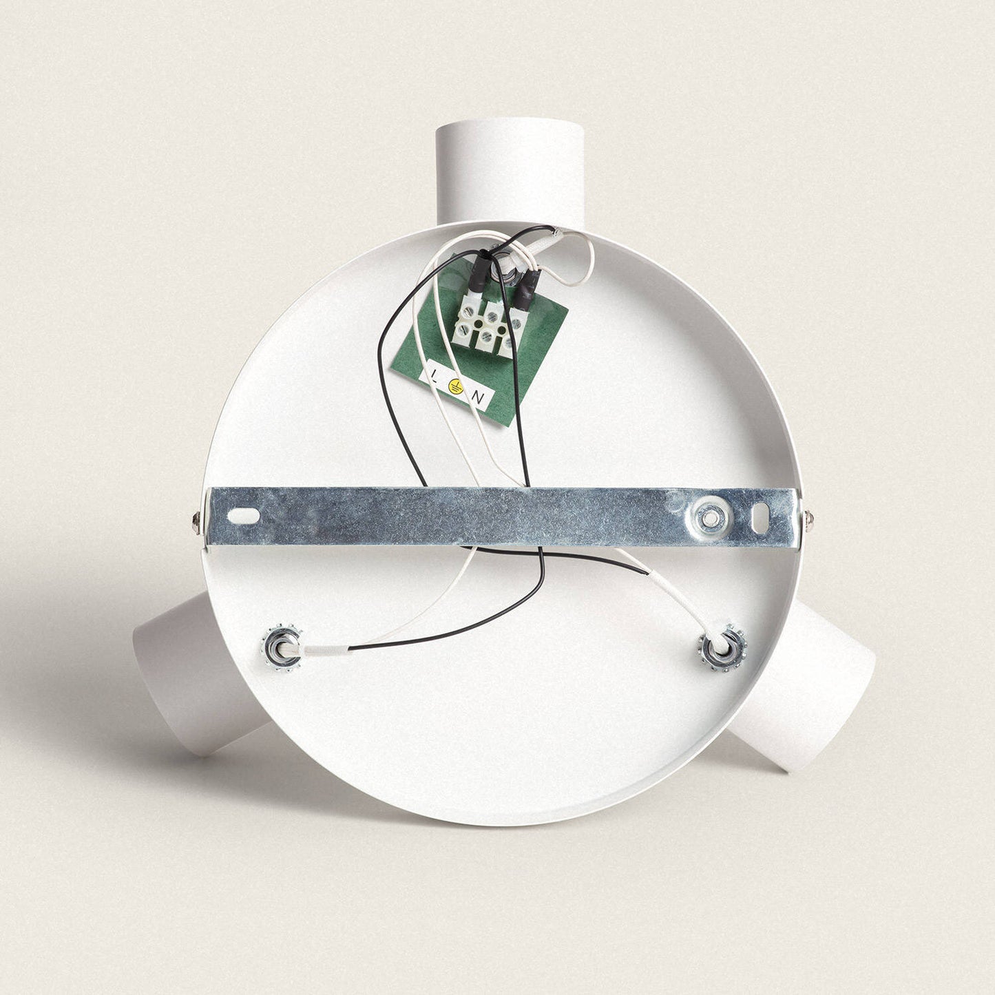 Plafonnier Rond Orientable 3 Spots GU10, 60W, IP20