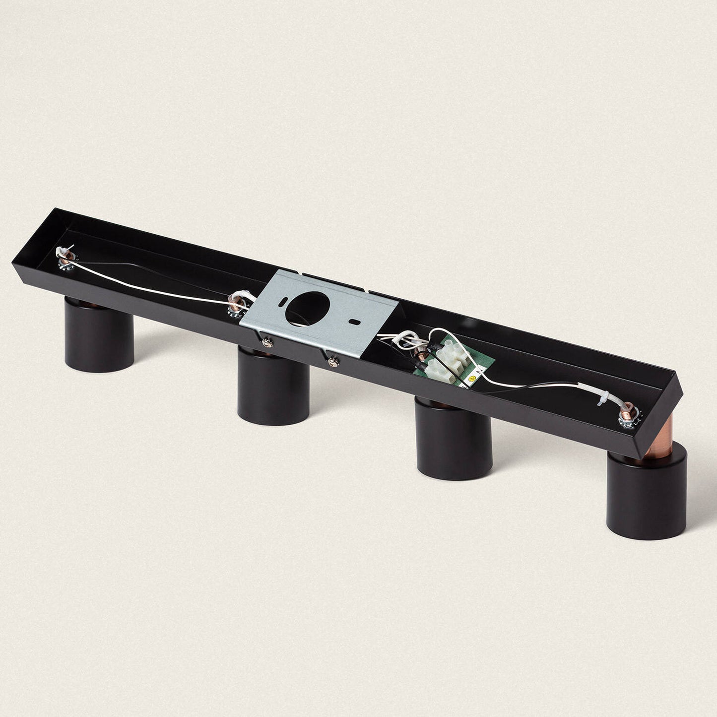 Applique Murale Orientable Métal 4 Spots, IP20, 20W, Installation en Saillie