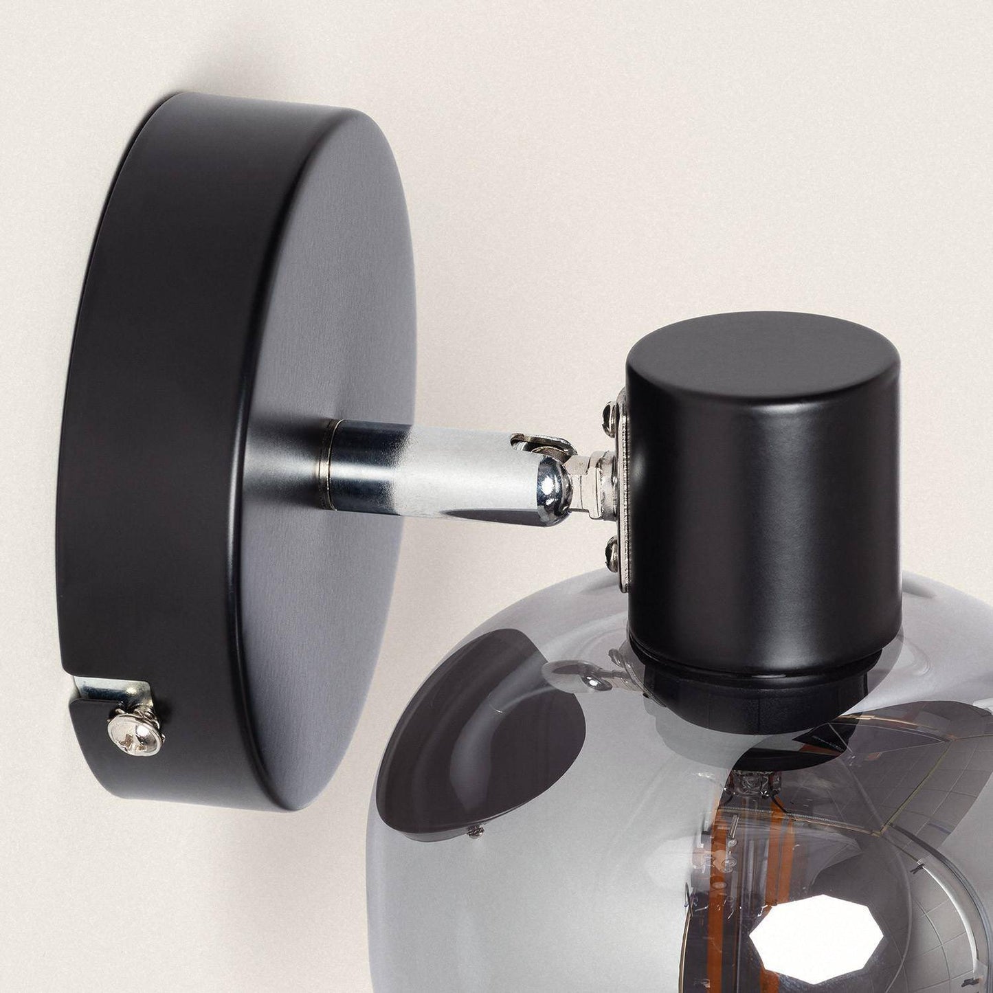 Applique Murale Orientable en Métal et Verre, 20W, IP20, Installation en Saillie