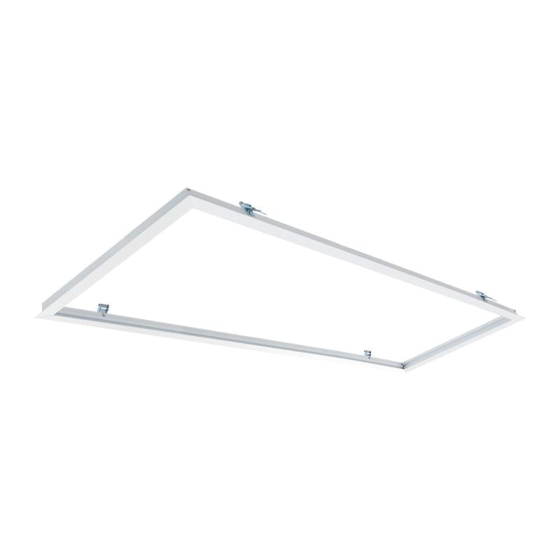 Cadre Encastré Aluminium pour Panneaux LED 120x30 cm, IP20