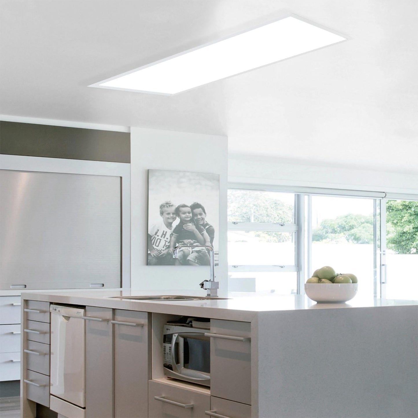 Cadre Encastré Aluminium pour Panneaux LED 120x30 cm, IP20