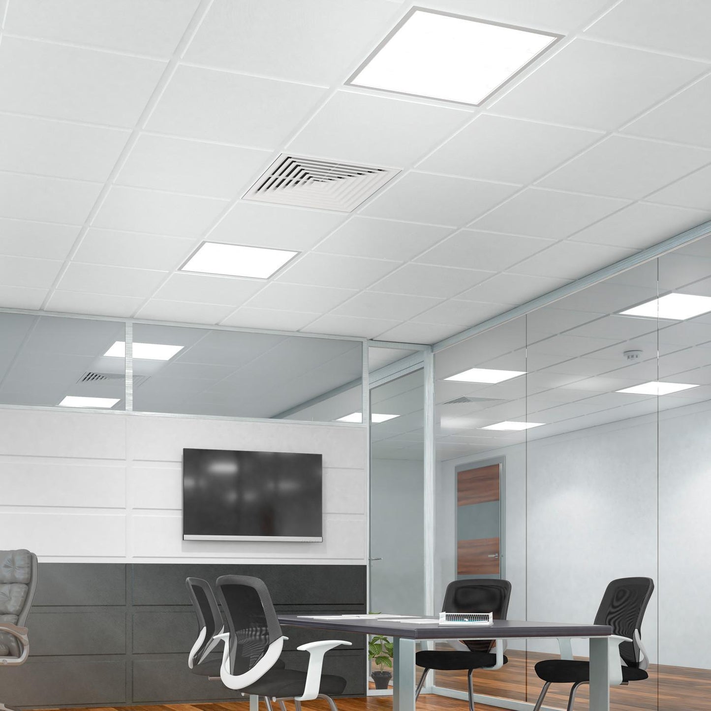 Cadre Encastré Aluminium pour Panneaux LED 30x30 cm IP20