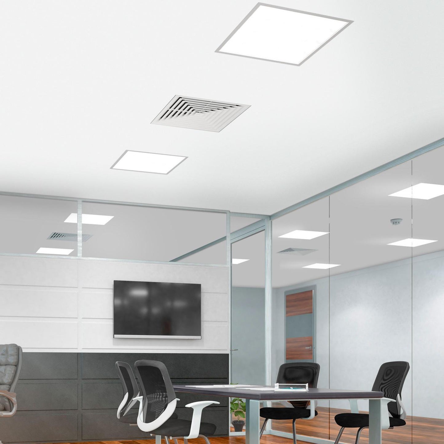 Cadre Encastré Aluminium pour Panneaux LED 60x60 cm IP20