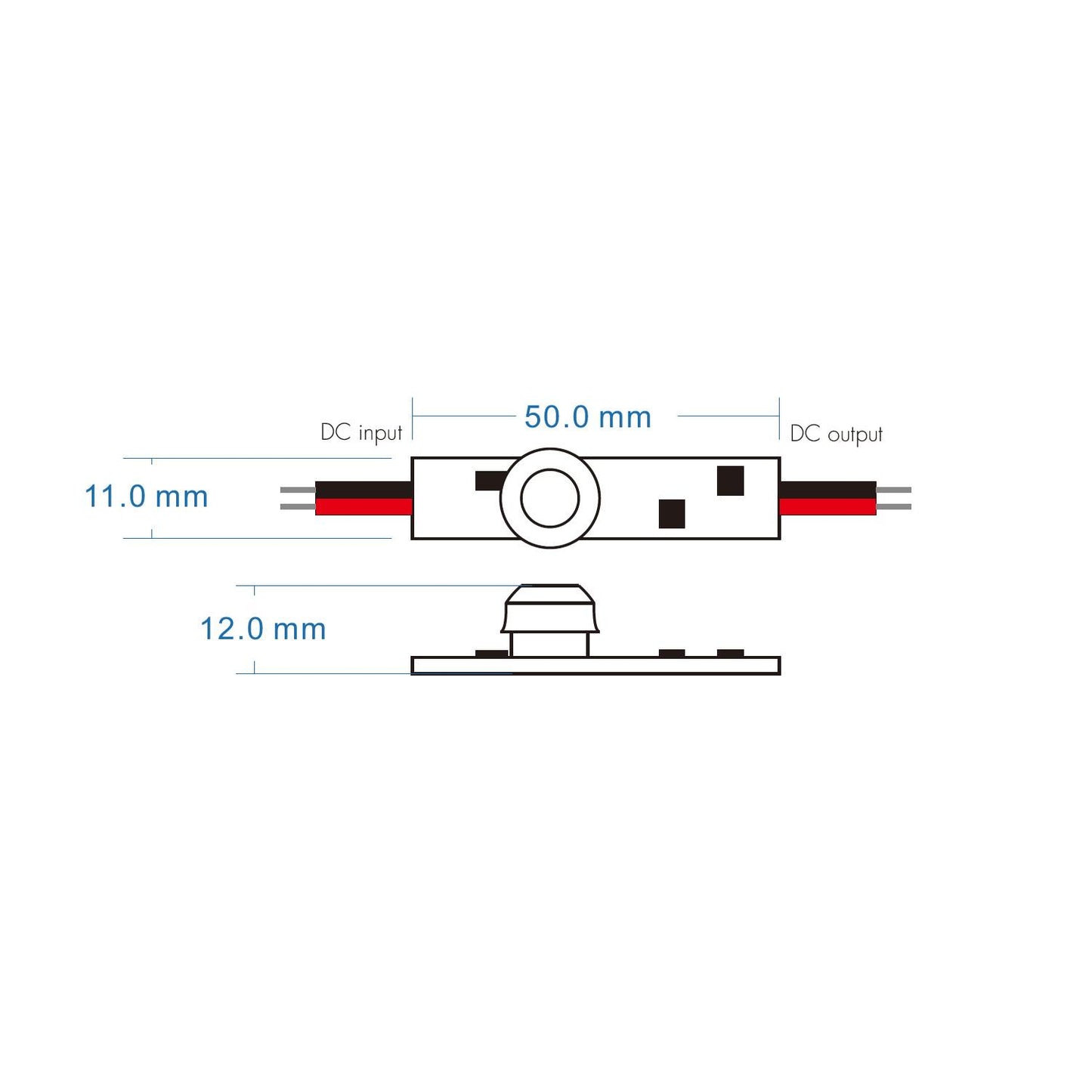 Détecteur de Mouvement PIR 120° pour Ruban LED, IP20, 72W