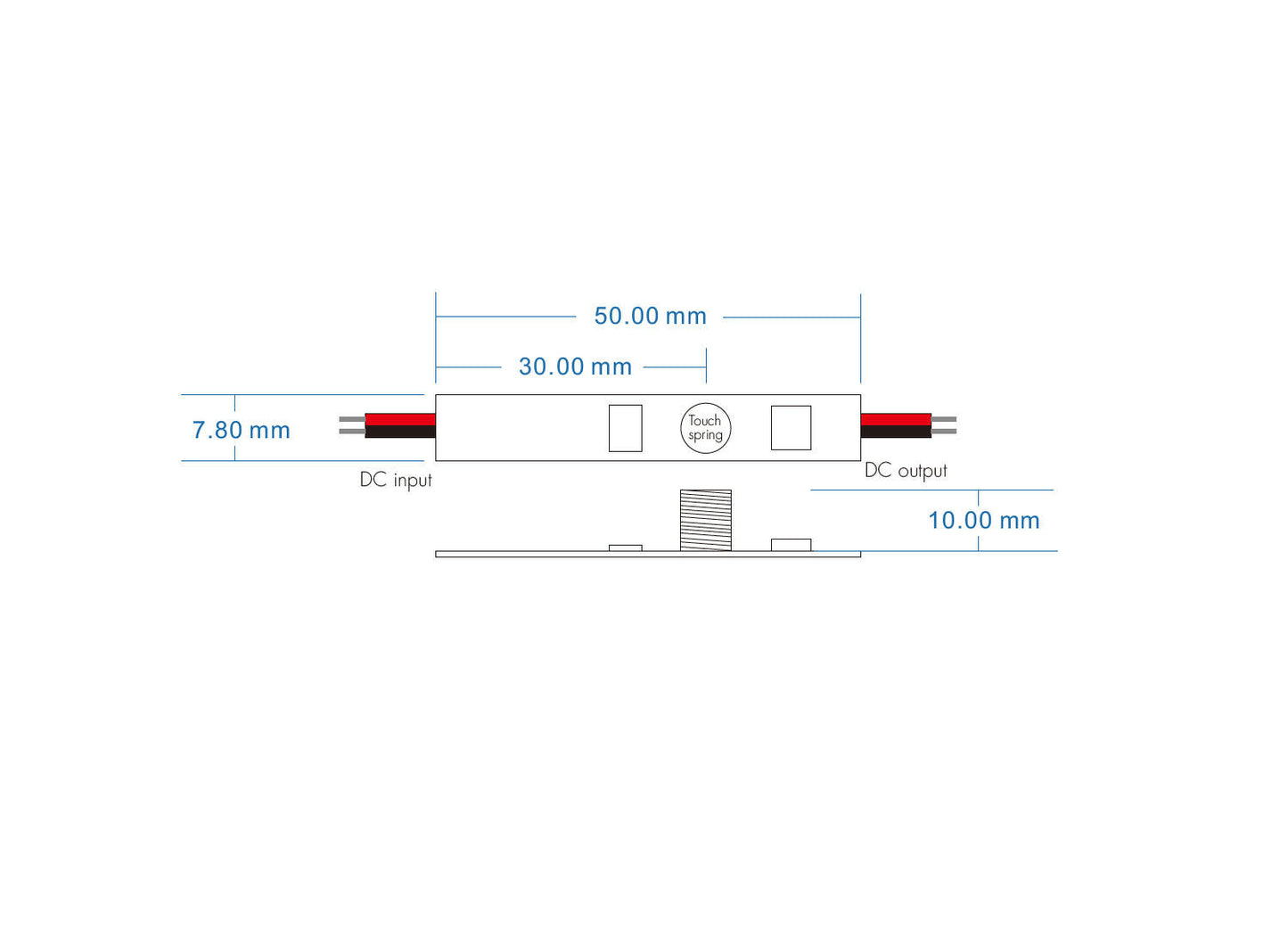 Interrupteur Tactile pour Ruban LED, IP20, Usage Intérieur