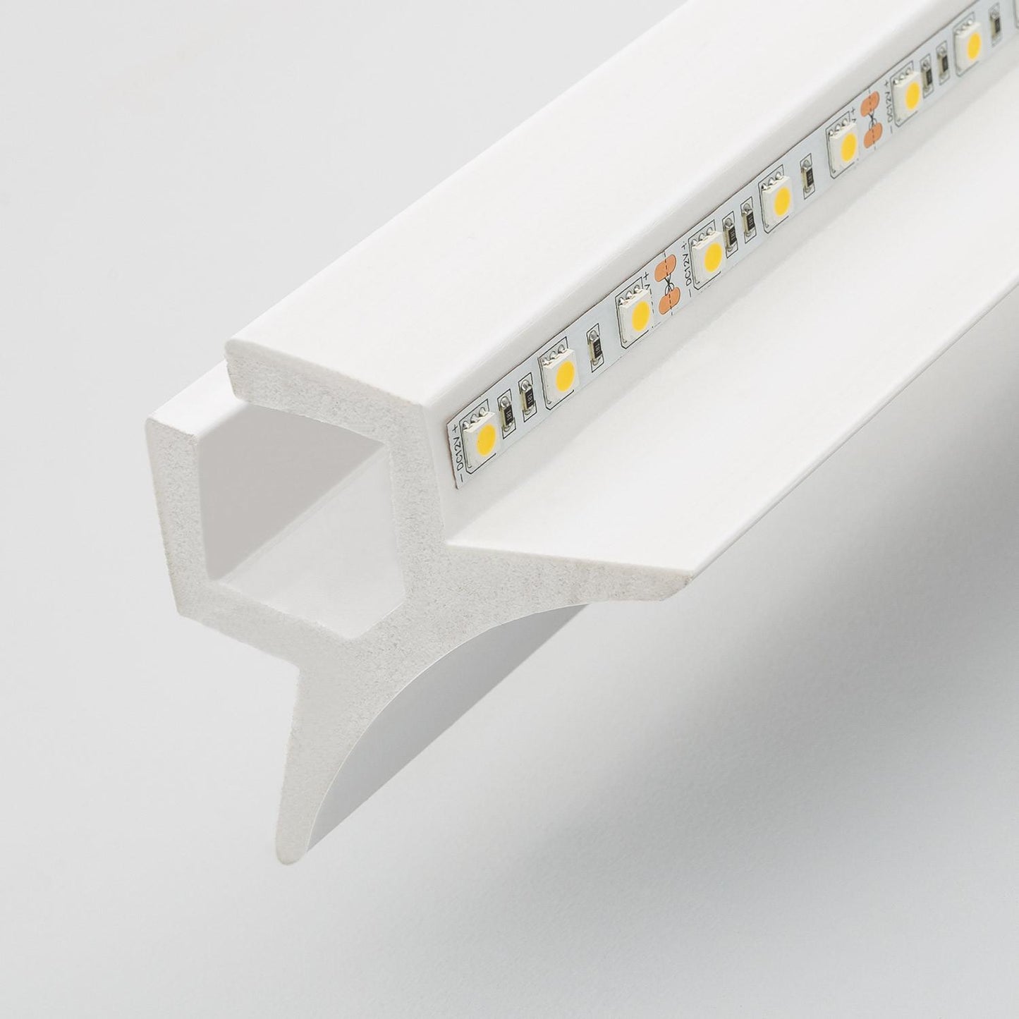 Moulure Arc 2m pour Rubans LED, Installation en Saillie, Intérieur