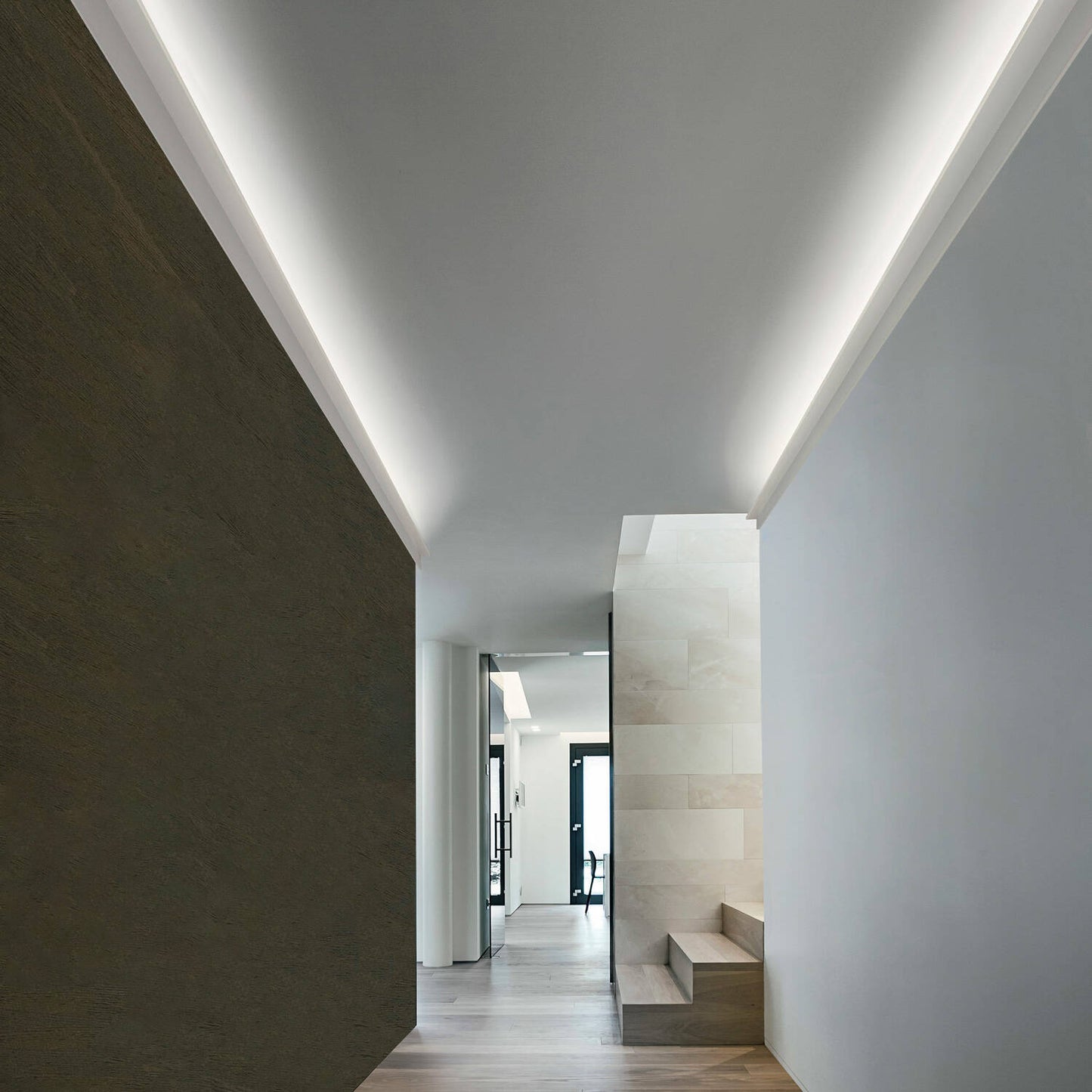 Moulure 2m pour Ruban LED, Installation en Saillie, Blanc