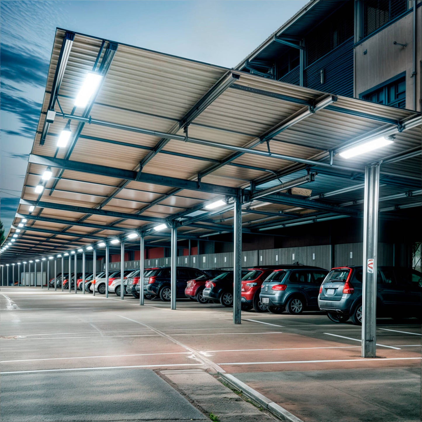 Réglette LED Étanche 60cm IP65, IK10, Non Dimmable, Installation en Saillie