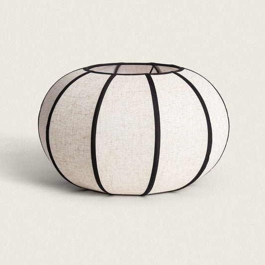 Abat-jour Lampe Lin Gabriela, IP20, Métal et Lin, Intérieur