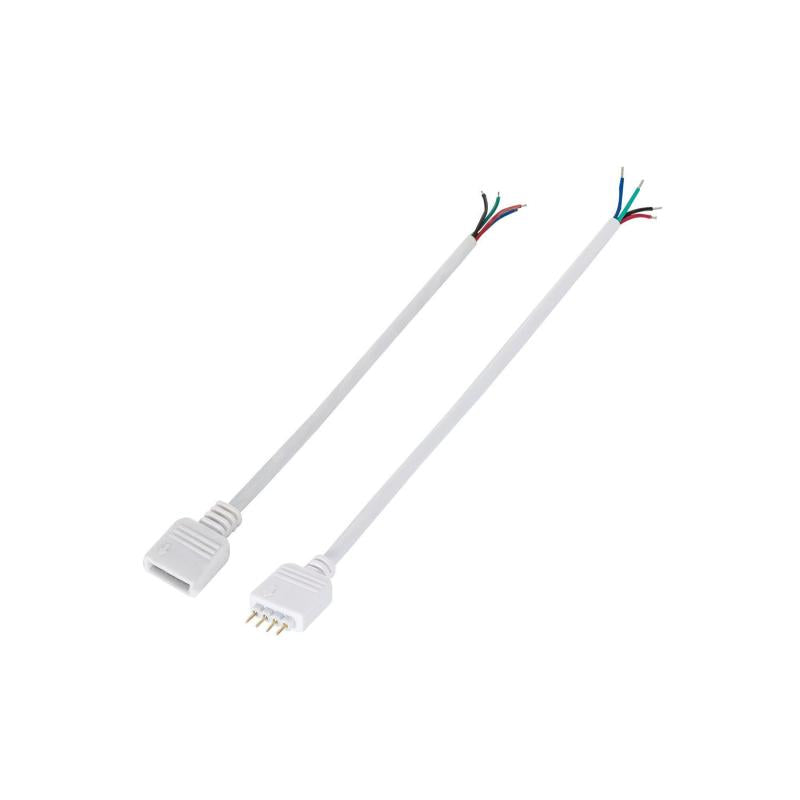 Connecteurs Mâle/Femelle pour Ruban LED RGB 12/24V, IP20, Usage Intérieur