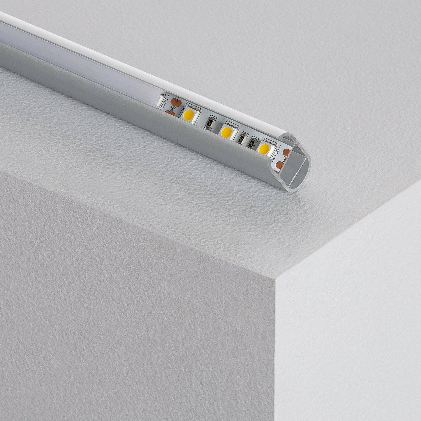 Profilé Aluminium pour Ruban LED 12mm, Installation en Saillie, Intérieur