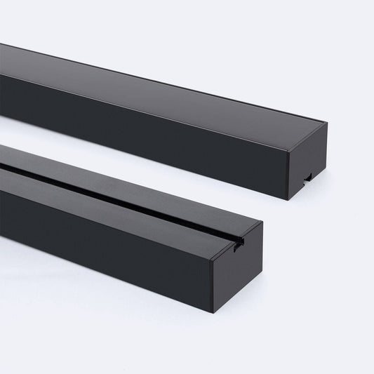 Abgehängtes Aluminiumprofil für LED-Streifen, 45 mm, Schwarz, Innen