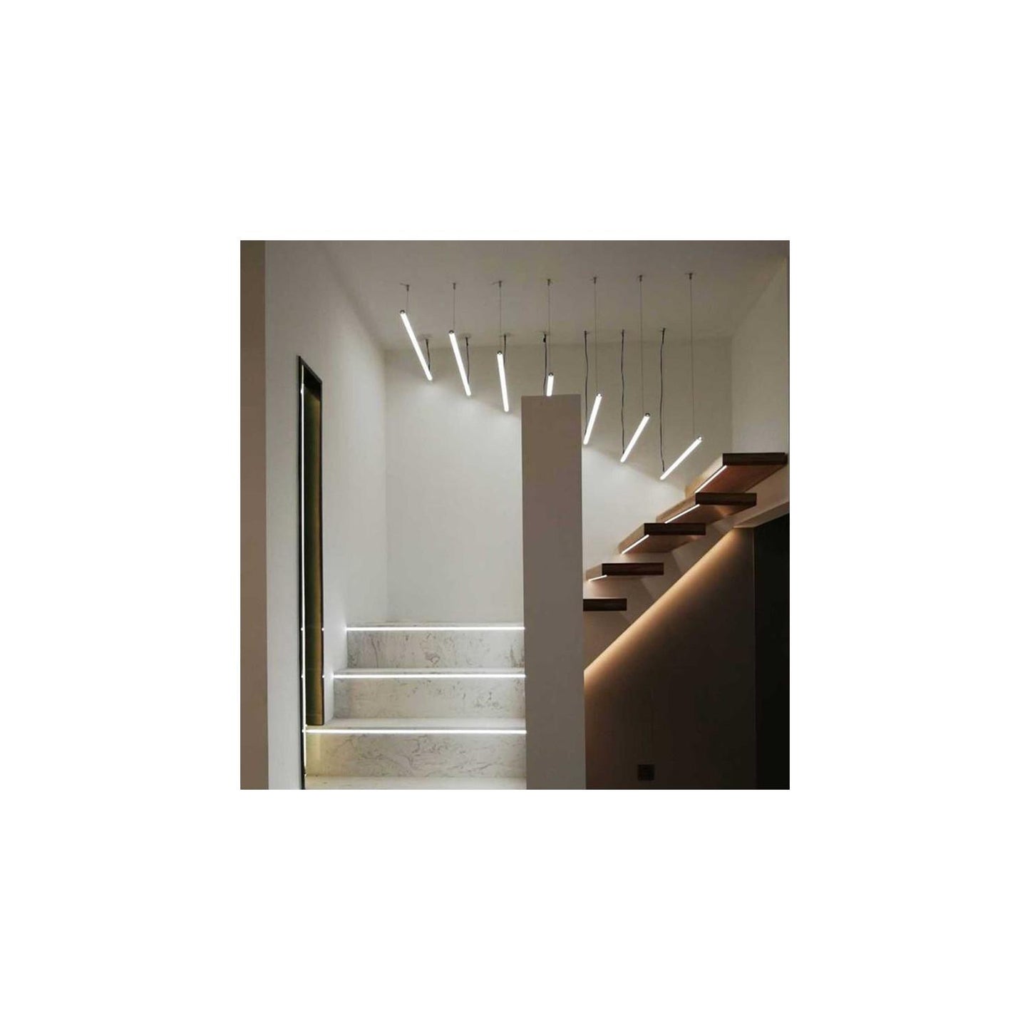 Profilé Aluminium 2m pour Ruban LED, Installation Encastrée, Intérieur