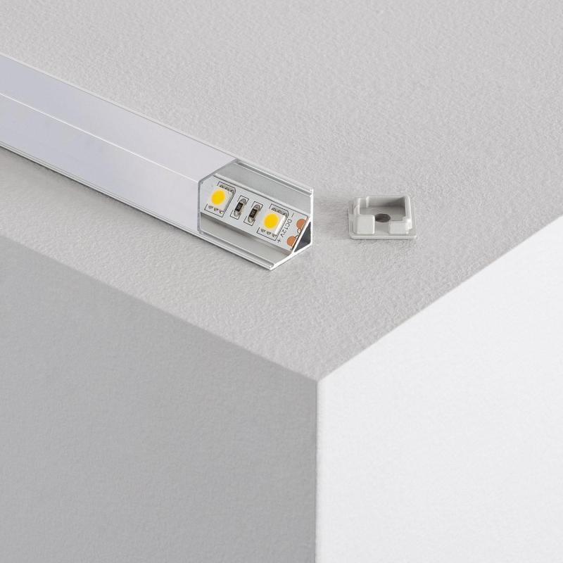 Profilé Aluminium Triangulaire 2m pour Ruban LED 10mm, Installation en Saillie