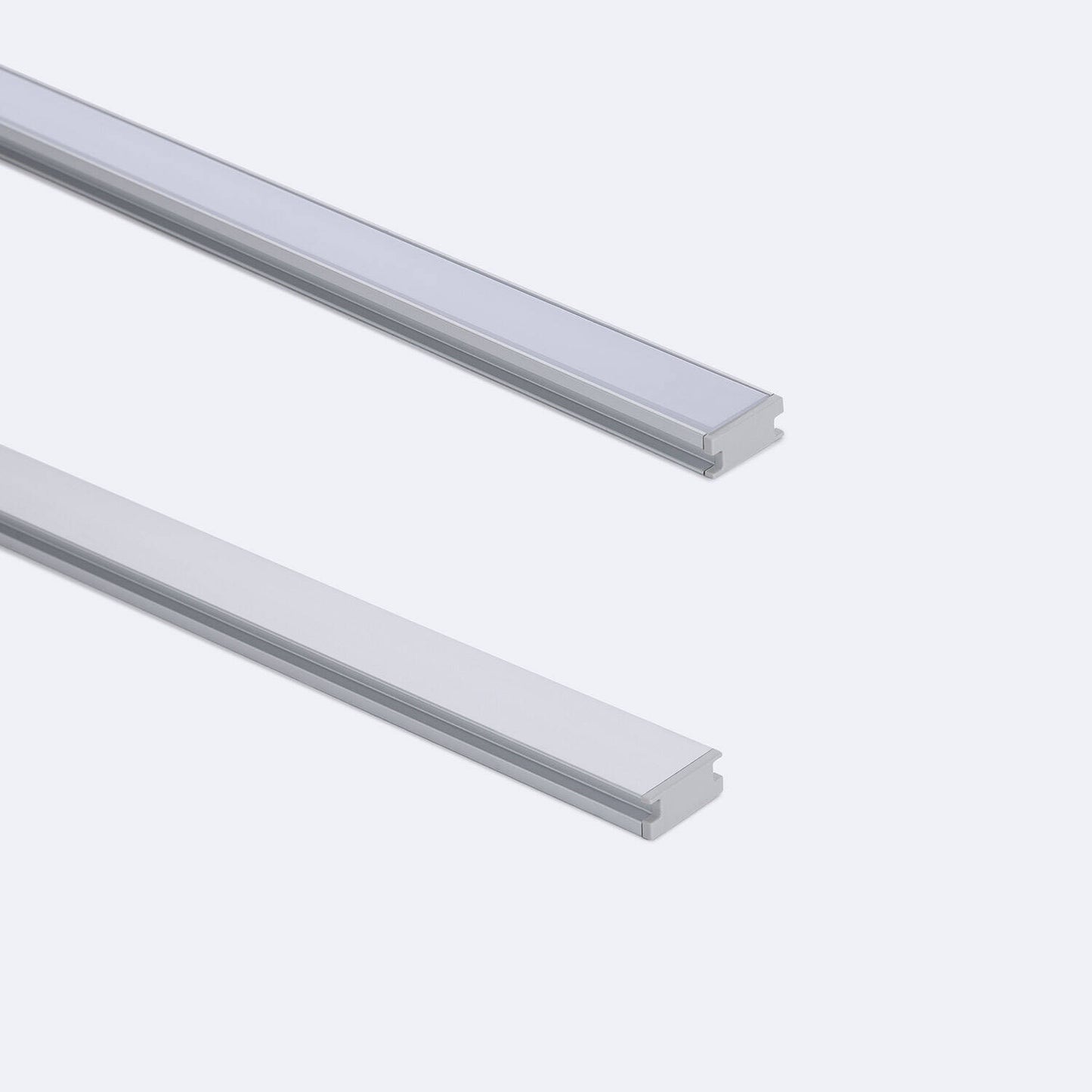 Profilé Aluminium au Sol 2m pour Ruban LED - Installation en Saillie