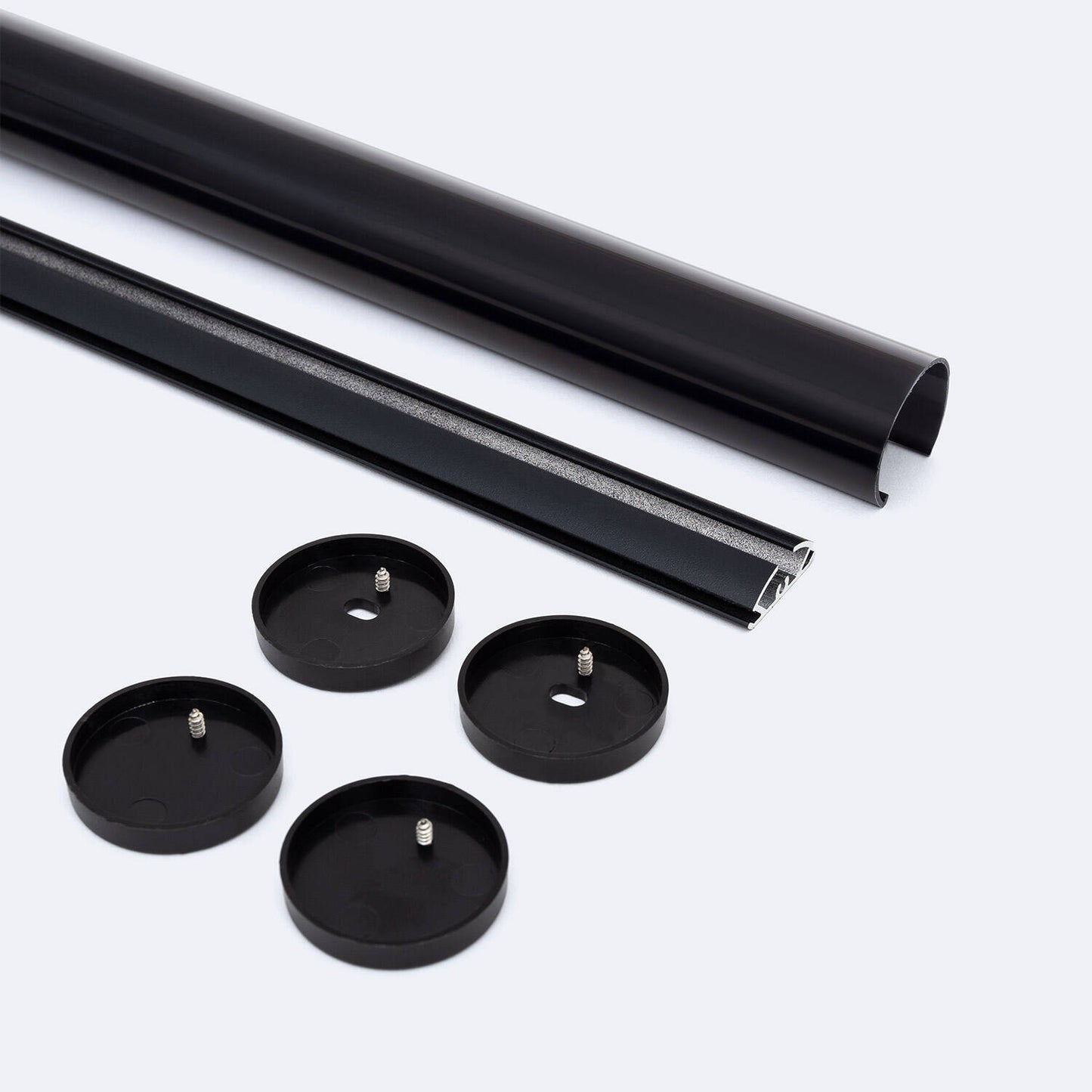 Profilé Aluminium Rond 2m pour Ruban LED, Suspension Intérieure, IP20