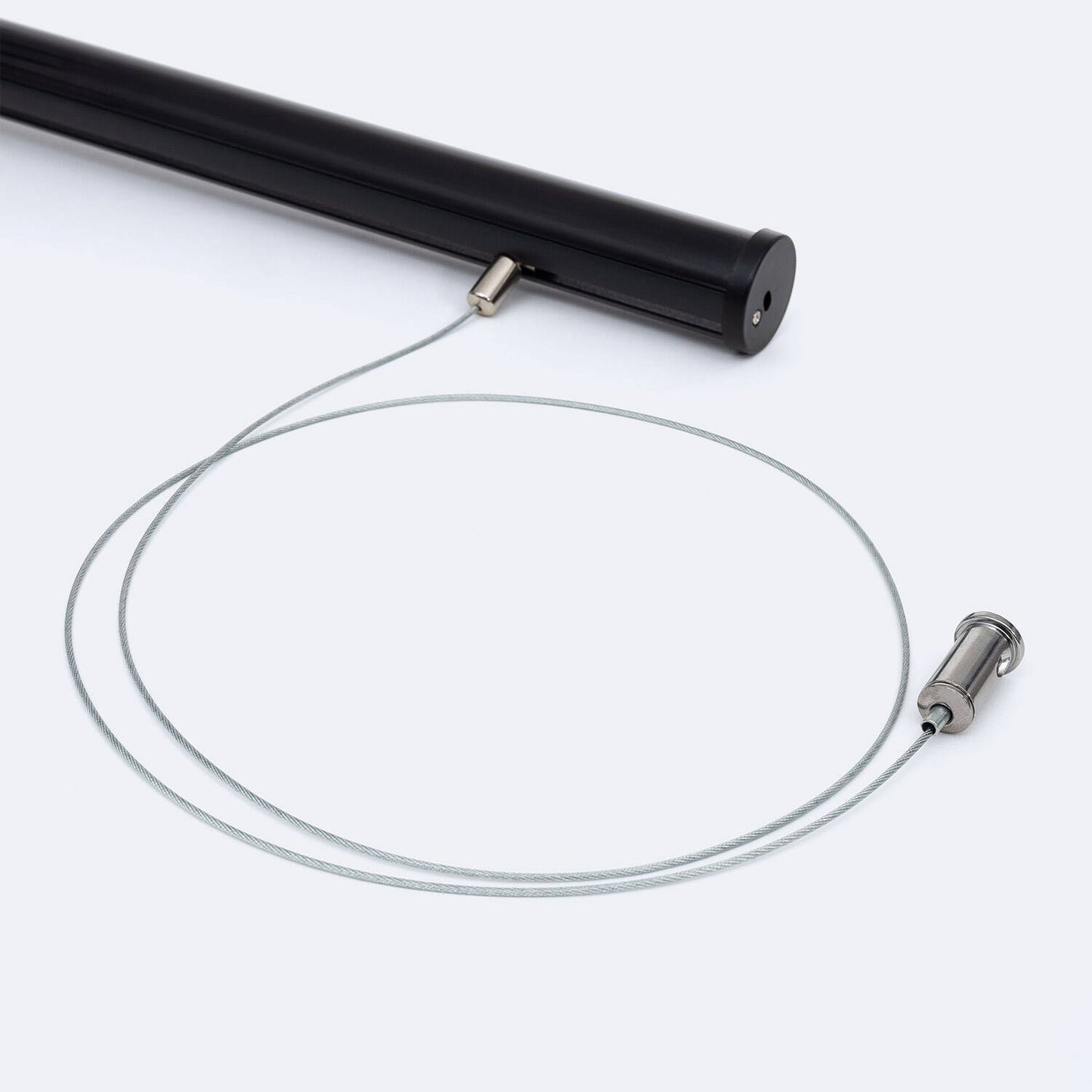 Profilé Aluminium Rond 2m pour Ruban LED, Suspension Intérieure, IP20