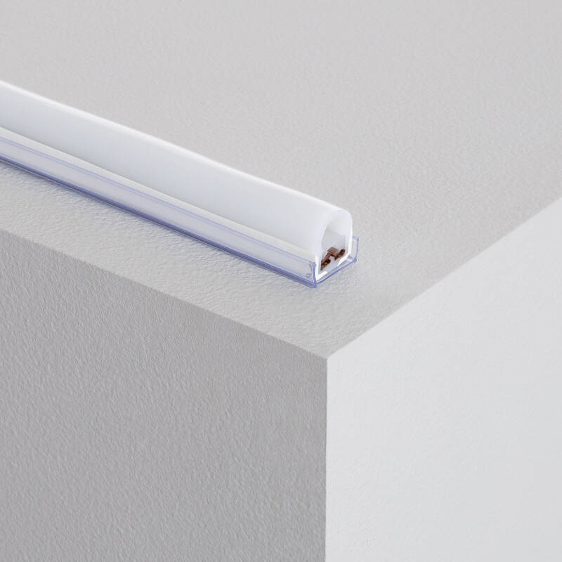 Profilé PVC 1m pour Gaine Néon LED, 7.5W/m, 220V, Semi-circulaire, Usage Intérieur et Extérieur