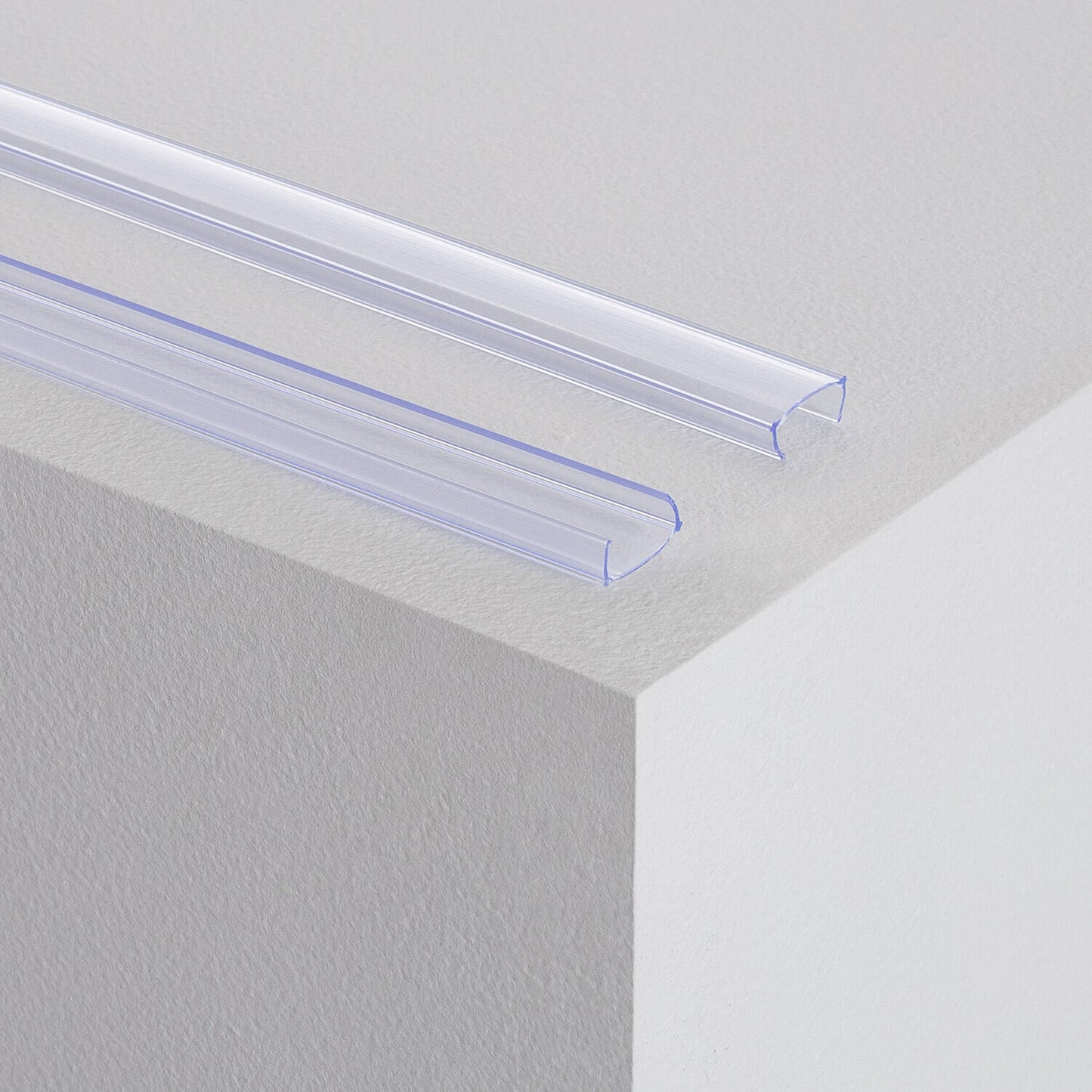 Profilé PVC 1m pour Gaine Néon LED, 7.5W/m, 220V, Semi-circulaire, Usage Intérieur et Extérieur