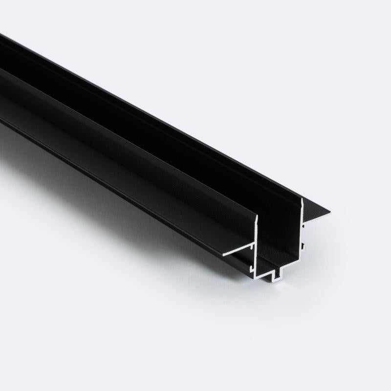 Profilé Encastré Rail Magnétique SuperSlim 25mm 48V 1m Noir