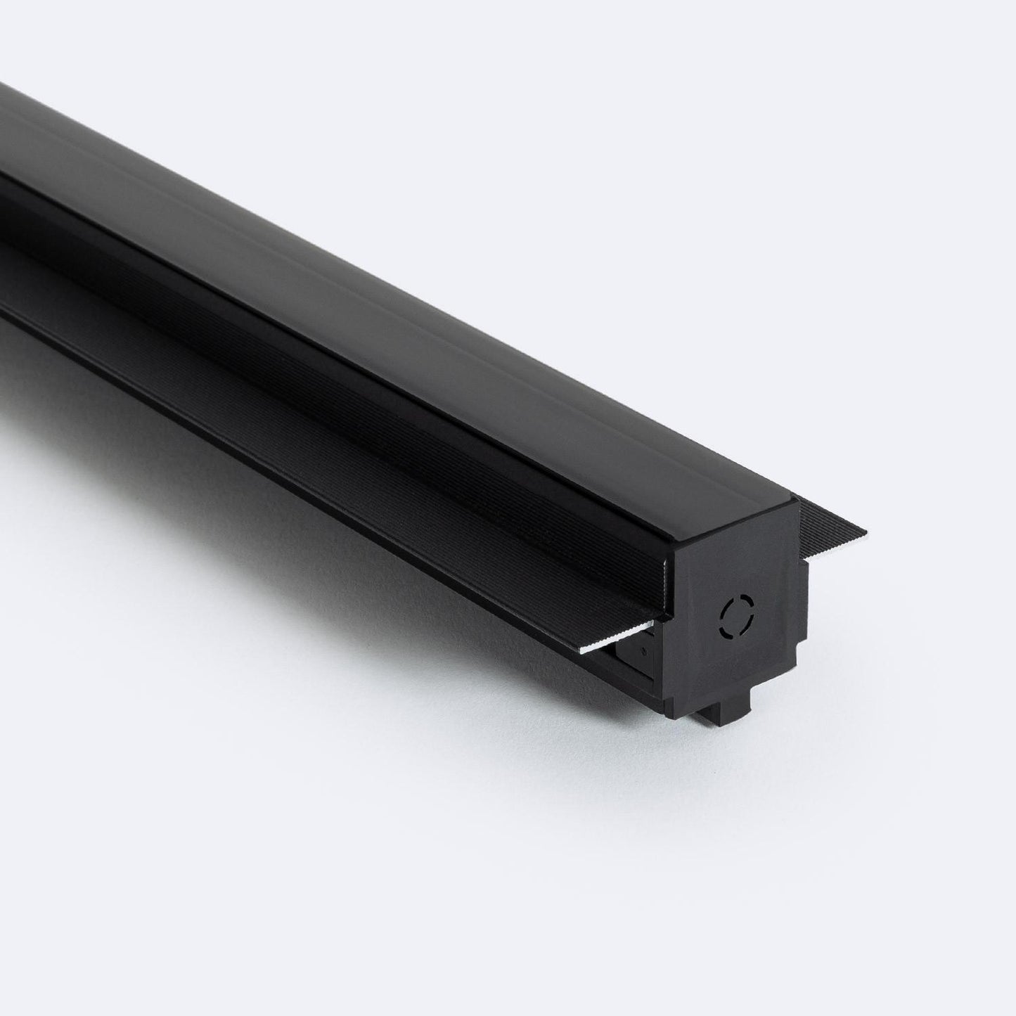 Profilé Encastré Rail Magnétique SuperSlim 25mm 48V 1m Noir