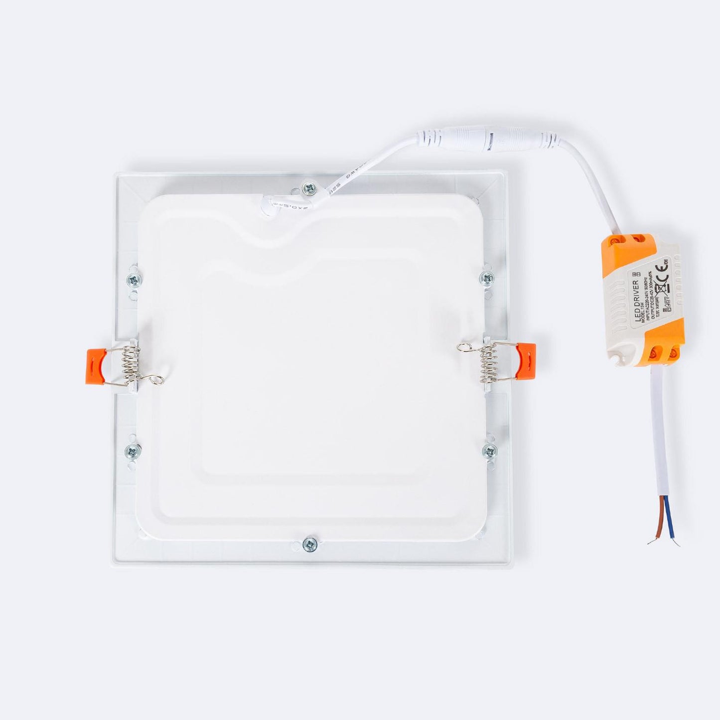 Dalle LED Carrée 15W Encastrable IP20, Pack de 2