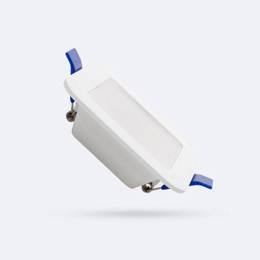 Dalle LED Carrée 3W, Coupe 80x80 mm, IP20, Installation Encastrée