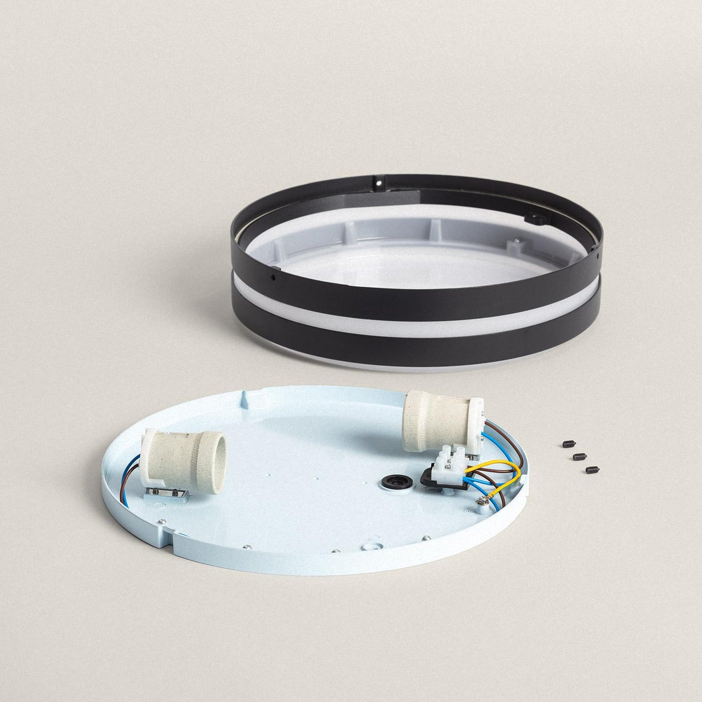 Plafonnier Rond Extérieur 30W IP44 Ø285 mm en Aluminium