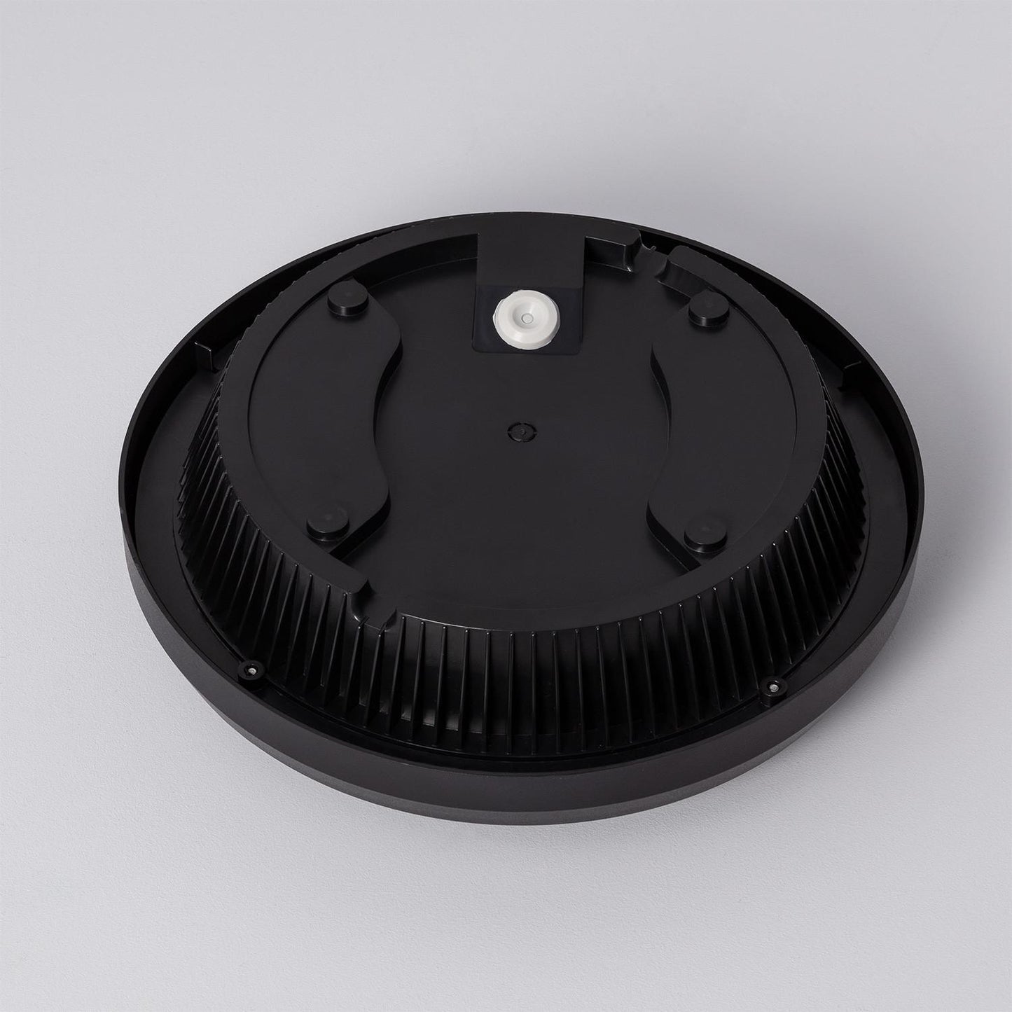 Plafonnier Extérieur Rond IP65 20W Noir, Installation en Saillie