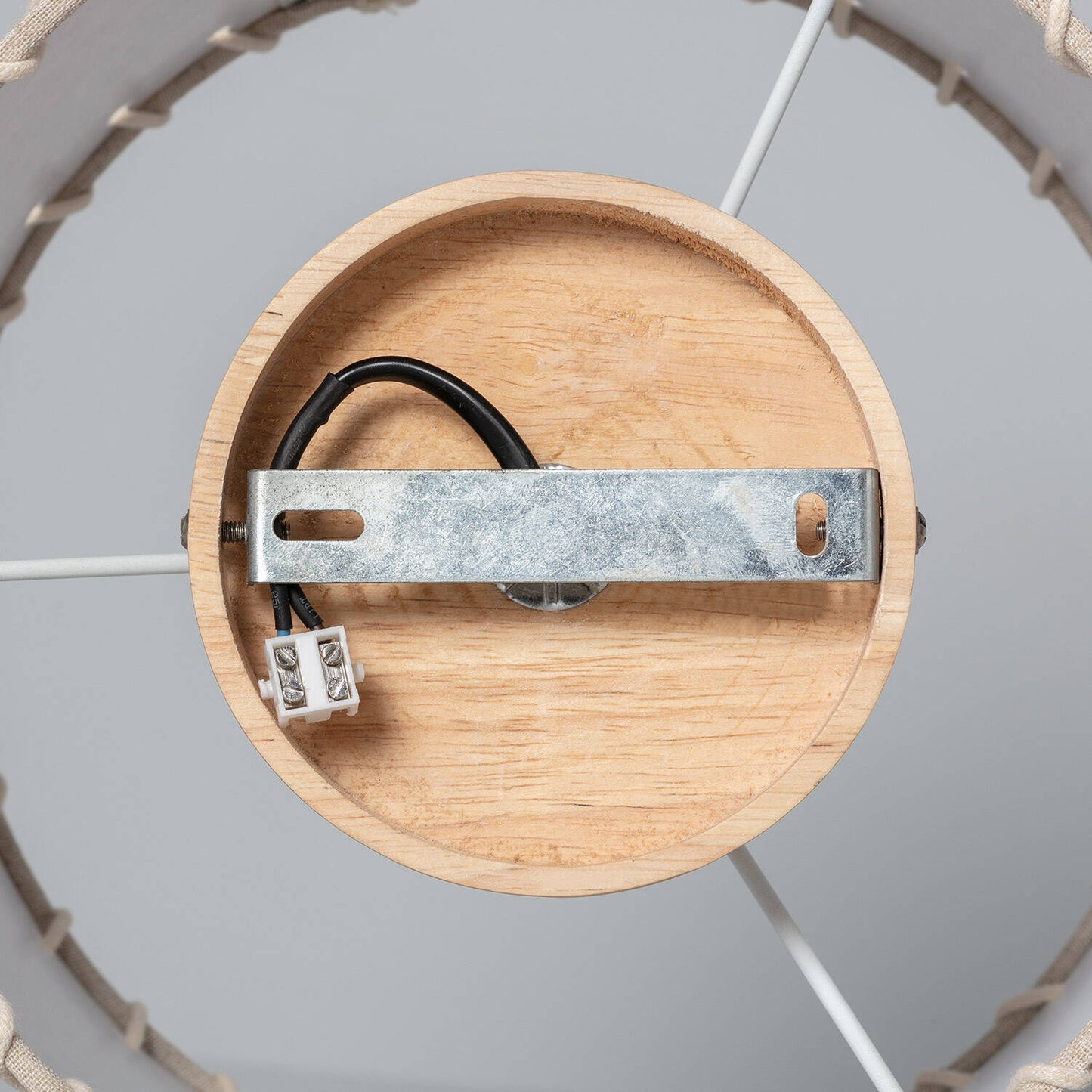Plafonnier Rond en Tissu Ø250 mm, IP20, Installation en Saillie