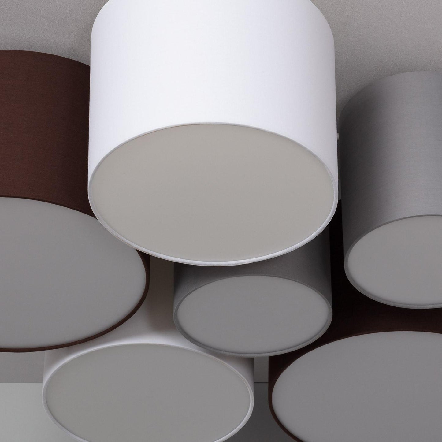 Plafonnier Rond en Tissu 40W IP20 pour Intérieur