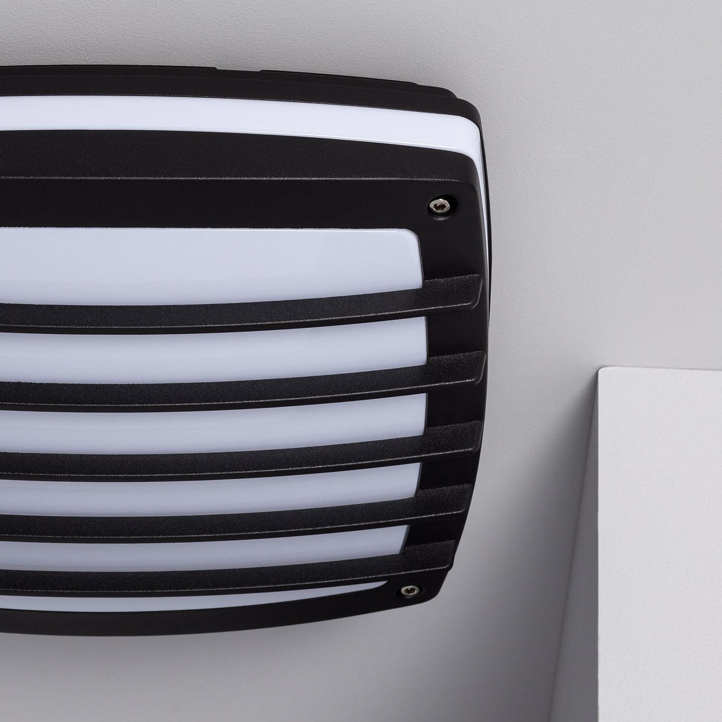 Plafonnier Carré LED 40W 300x300 mm IP54 Aluminium Noir