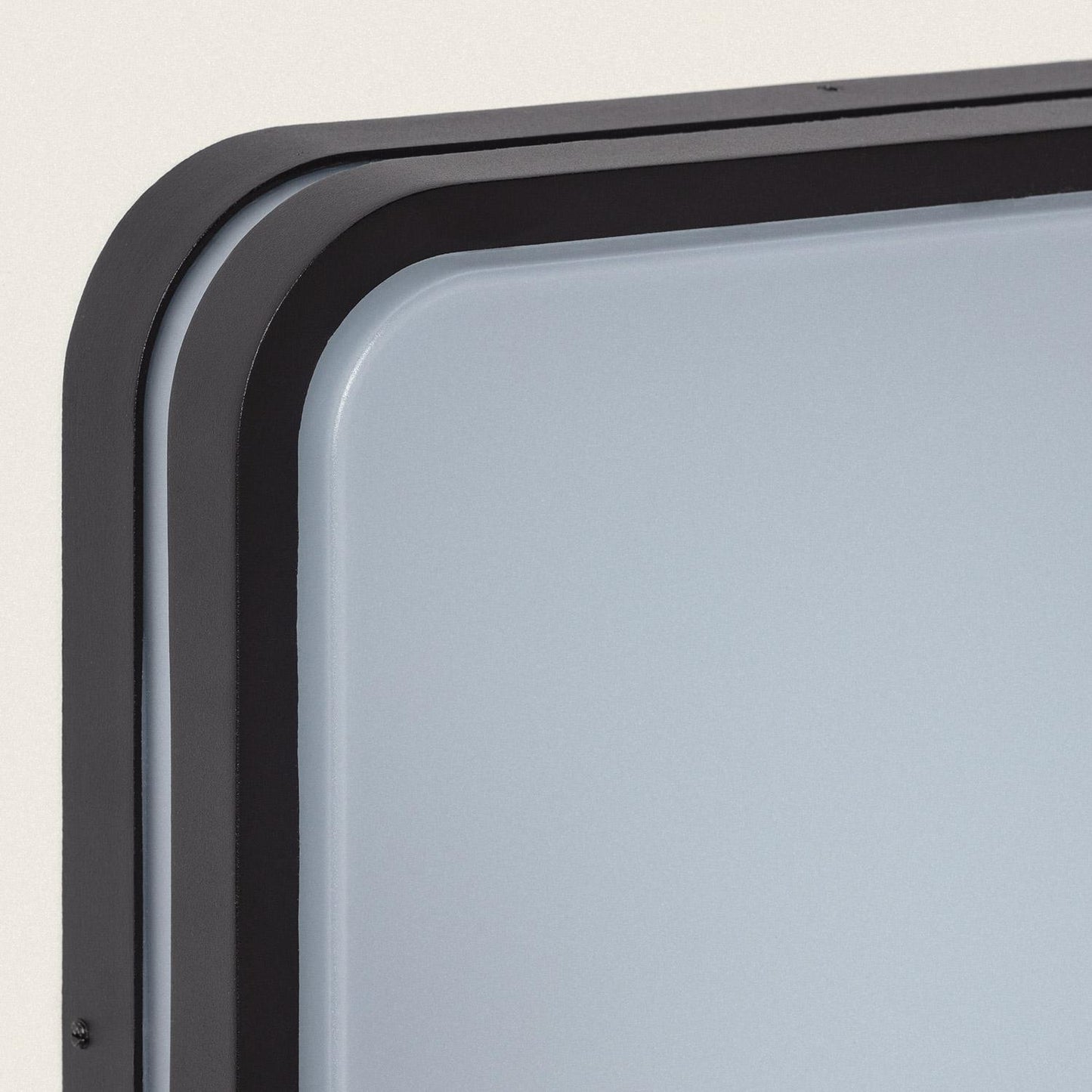 Plafonnier Carré Extérieur 30W IP44 Aluminium Noir 285x285 mm