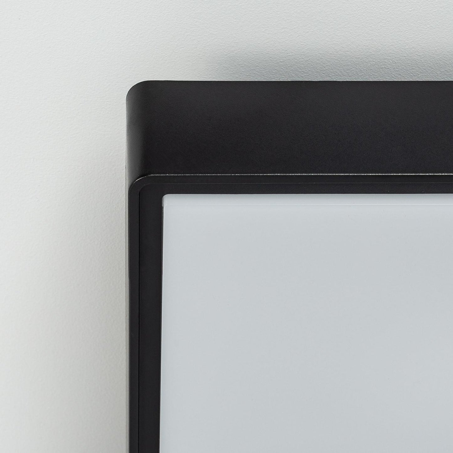 Plafonnier Extérieur Carré Julius 20W IP65, Double E27, Noir