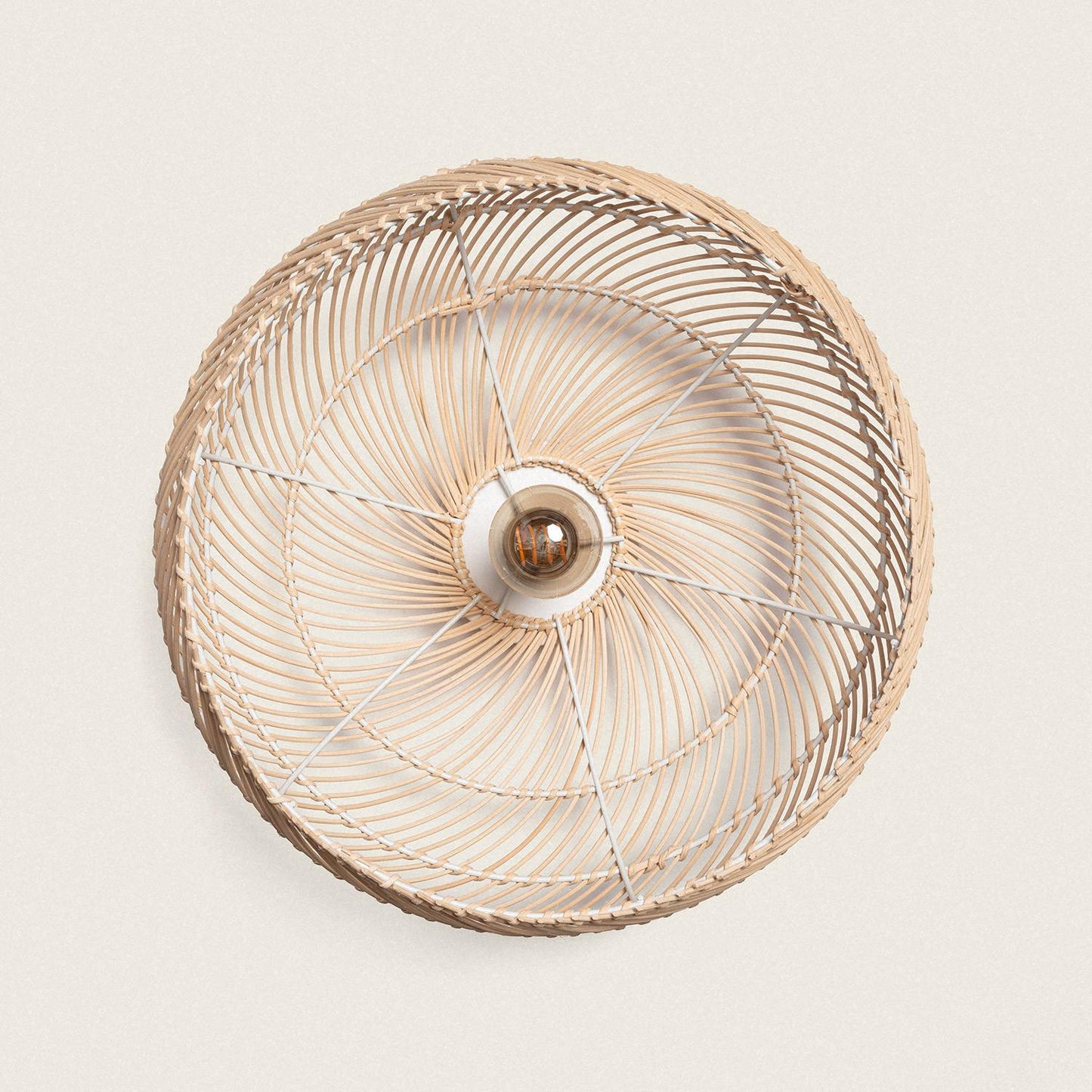 Plafonnier LED en Bambou Nango, 40W, IP20, Non Dimmable