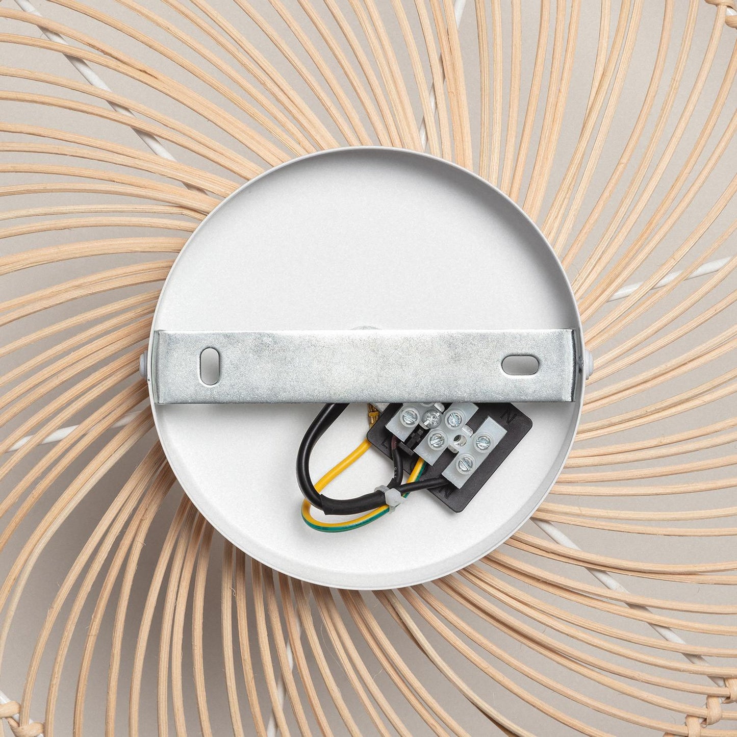 Plafonnier LED en Bambou Nango, 40W, IP20, Non Dimmable