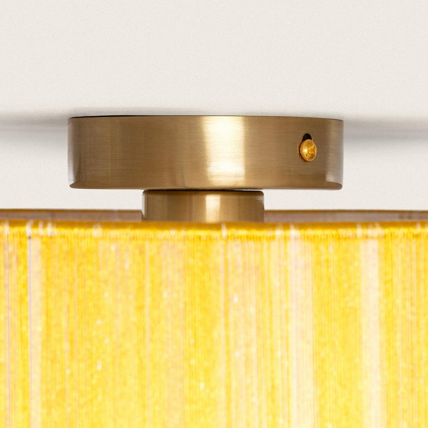Plafonnier Nylon Doré E27, 40W, IP20
