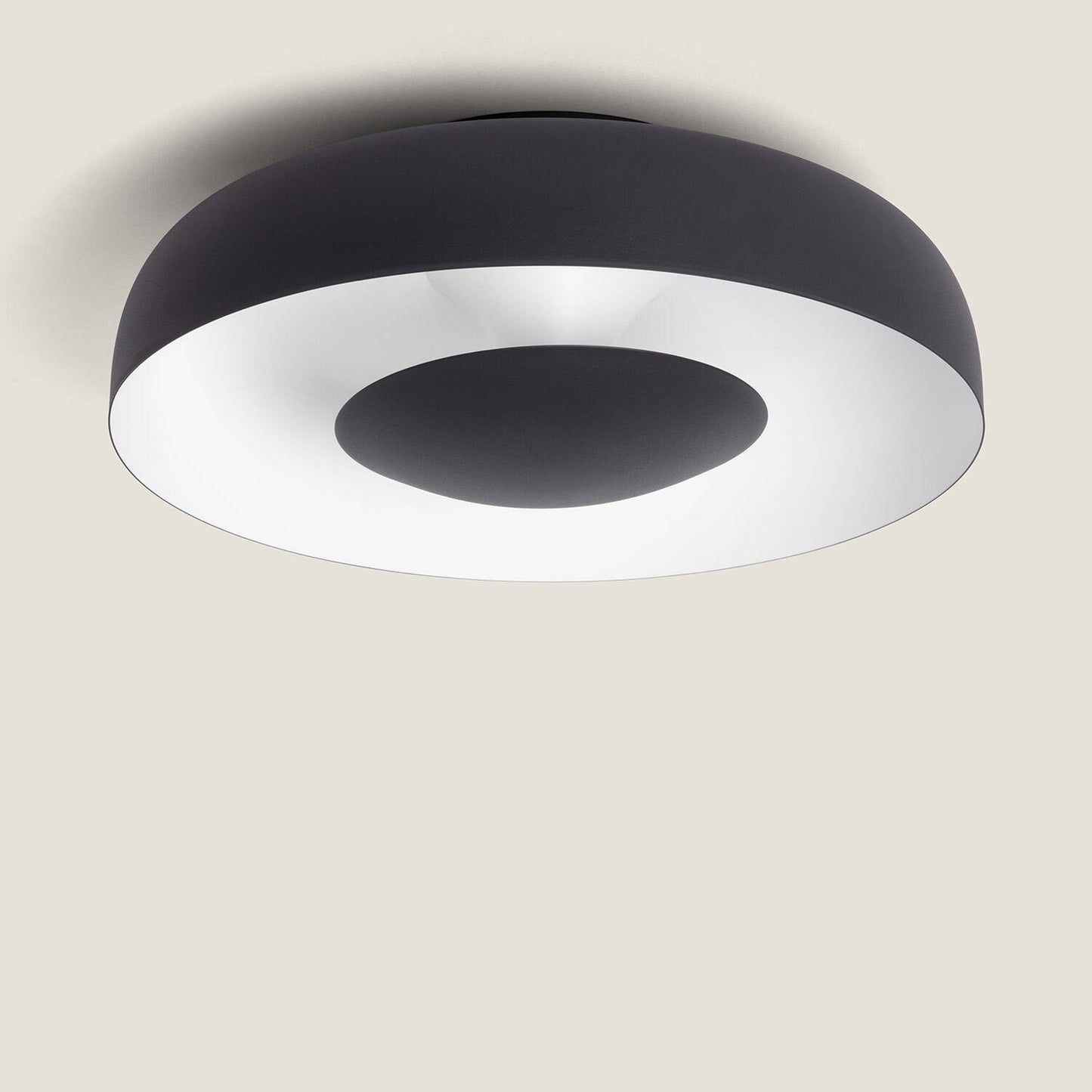 Plafonnier LED 20W Noir IP20 1200lm pour Intérieur