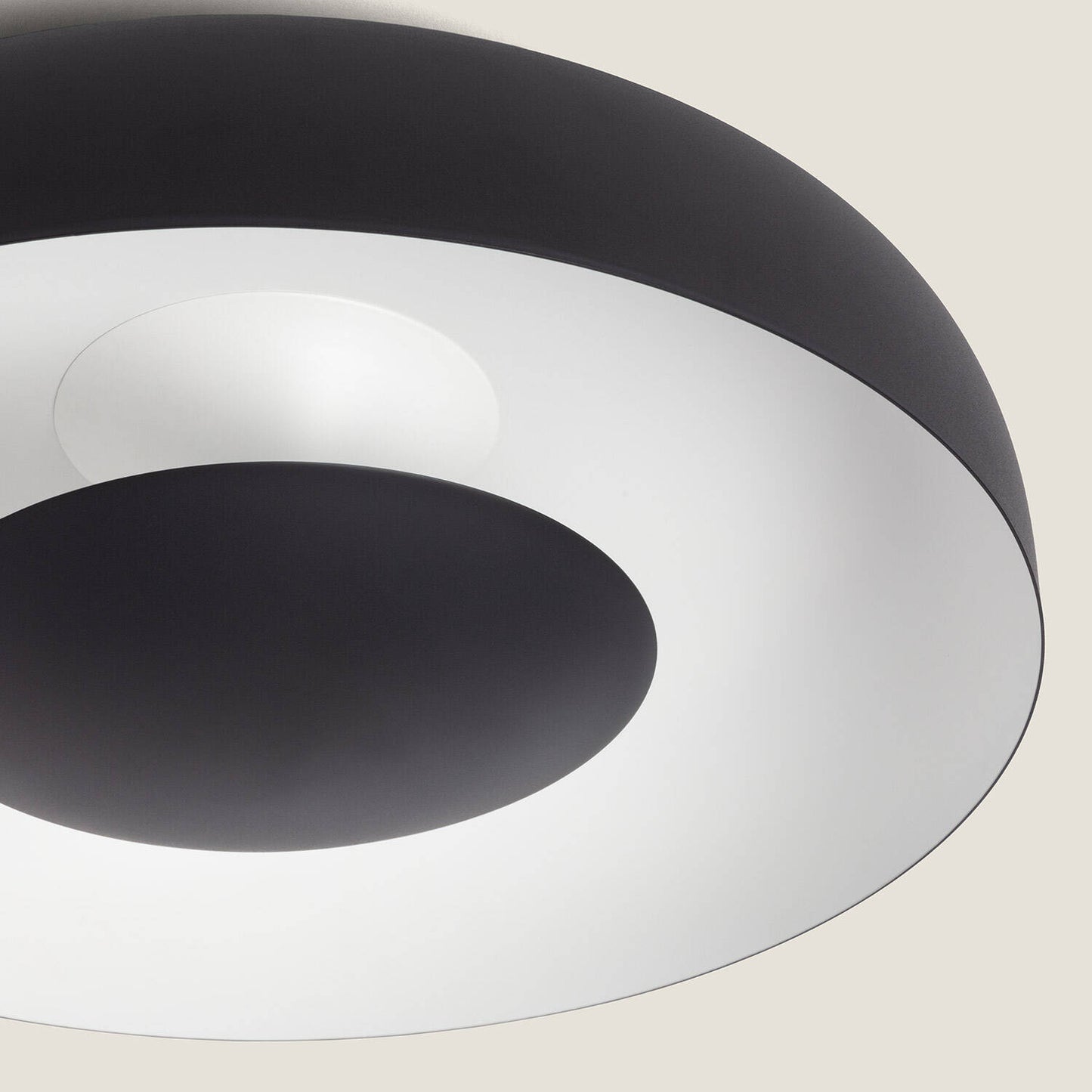 Plafonnier LED 20W Noir IP20 1200lm pour Intérieur