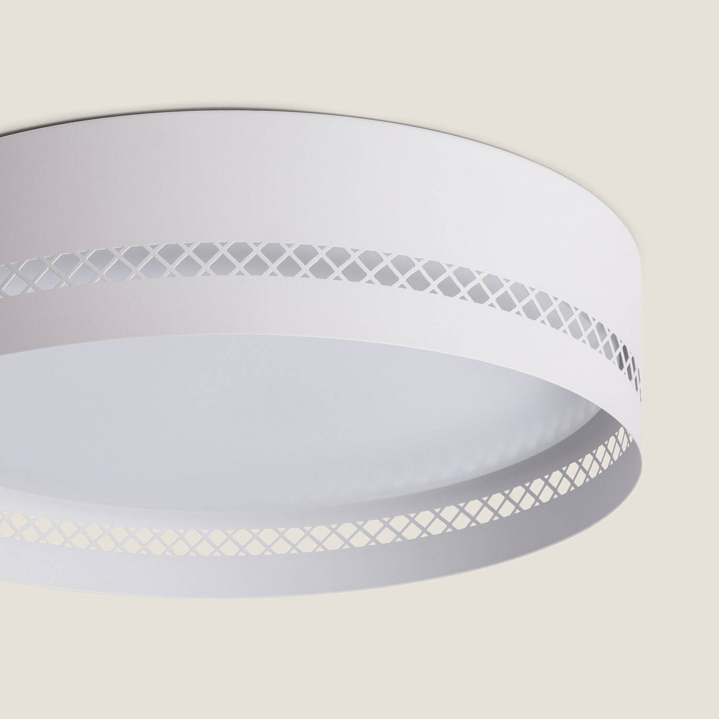 Plafonnier LED 30W IP20 Métal Blanc Mat 1650 lm
