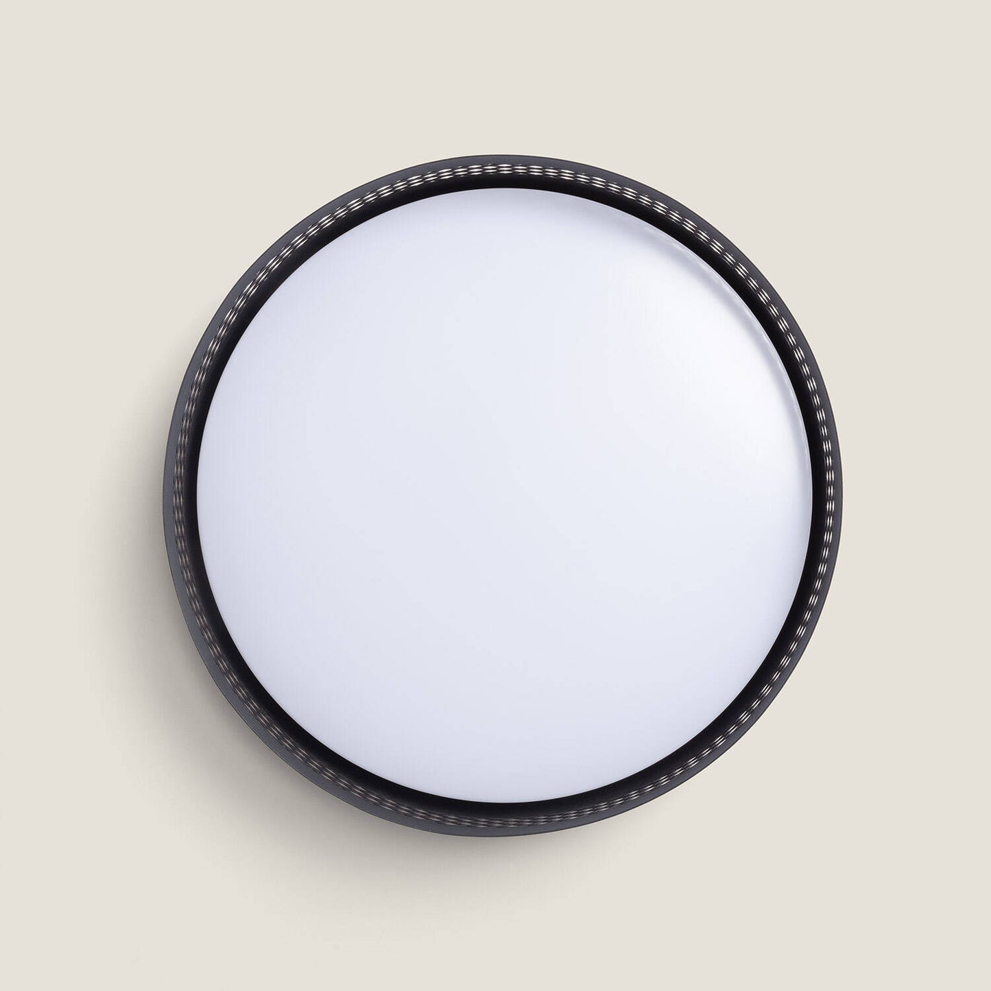 Plafonnier LED 30W IP20 Noir Mat, Installation en Saillie