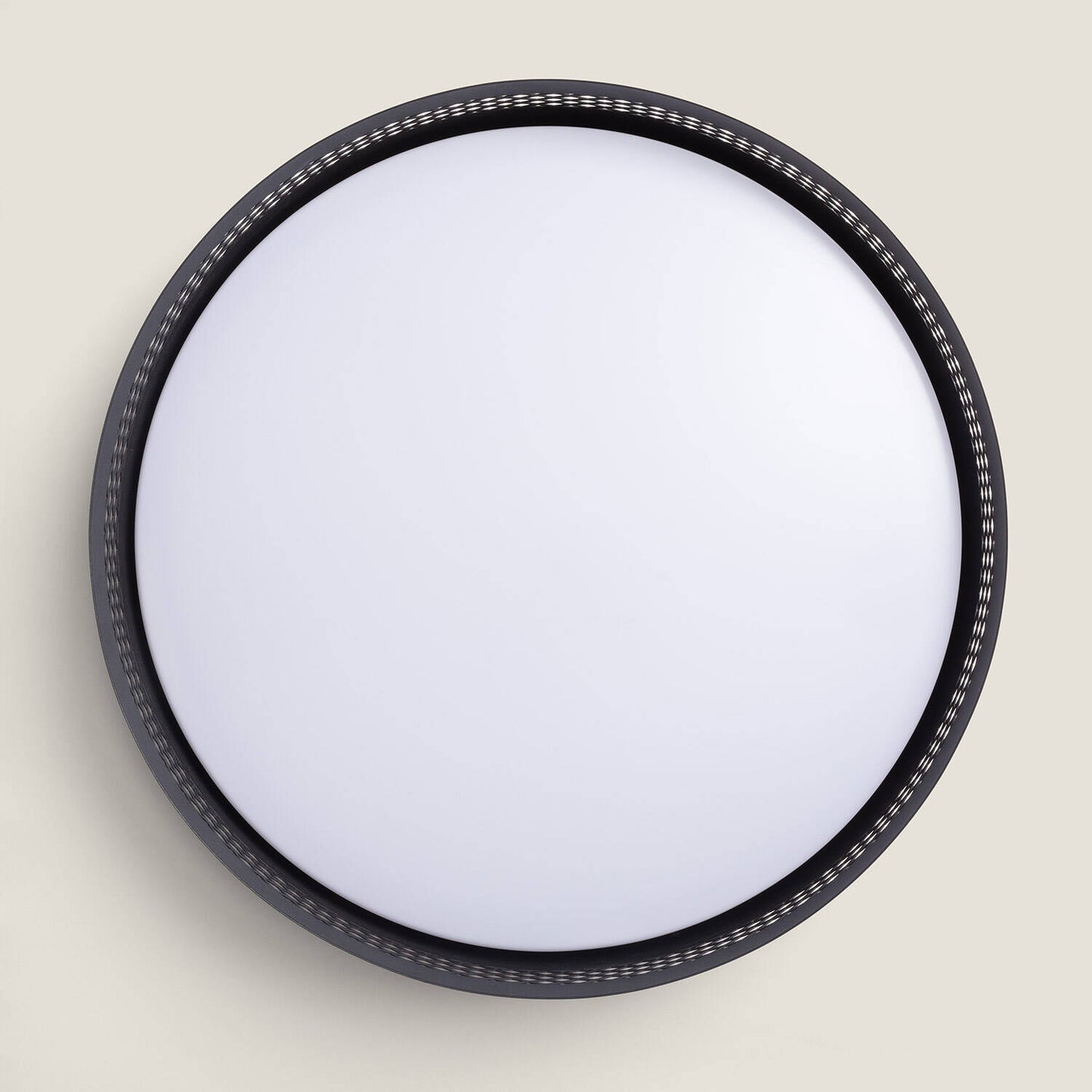 Plafonnier LED 40W Noir Mat, IP20, 1980lm, Installation en Saillie