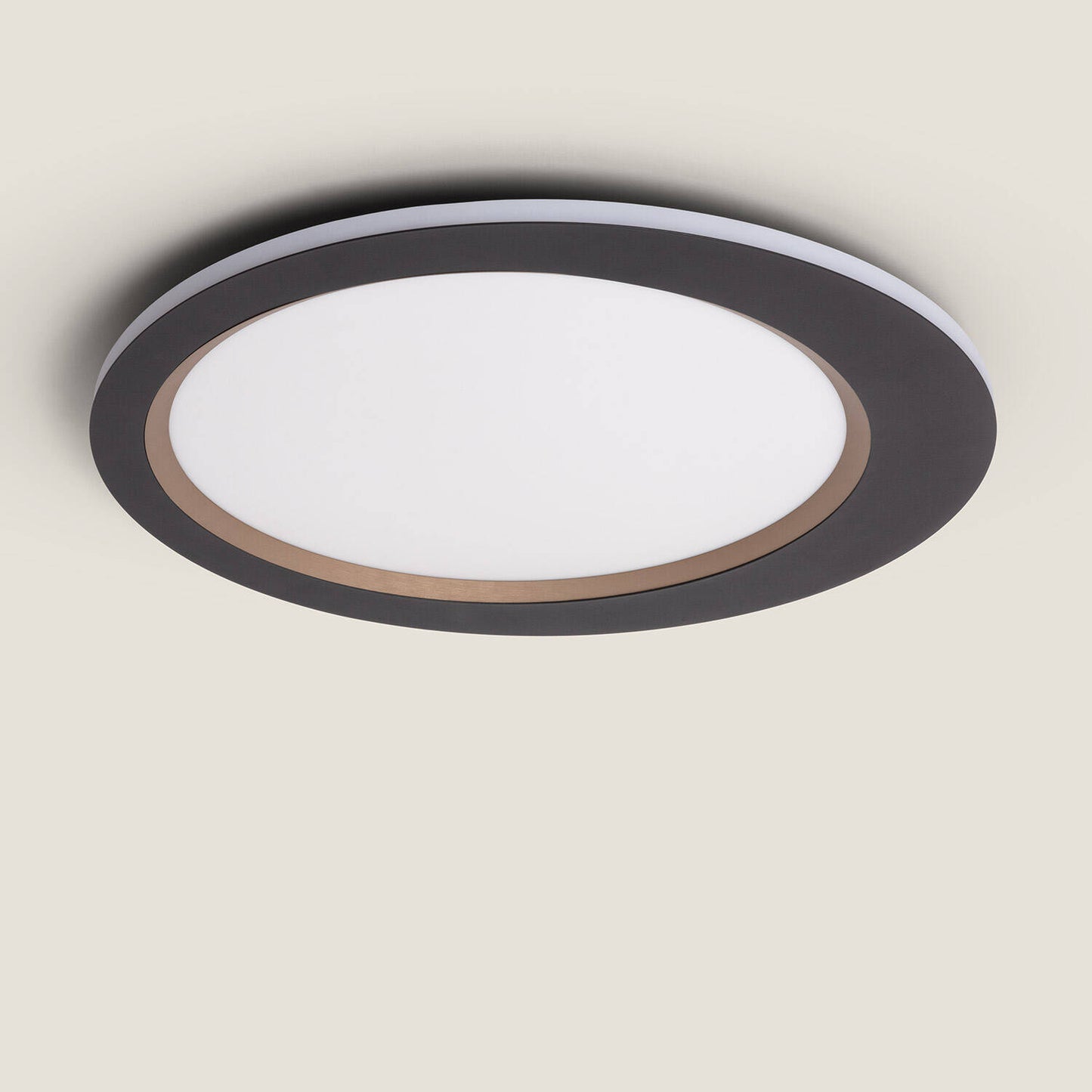 Plafonnier LED 40W Métal Noir IP20 2950 lm