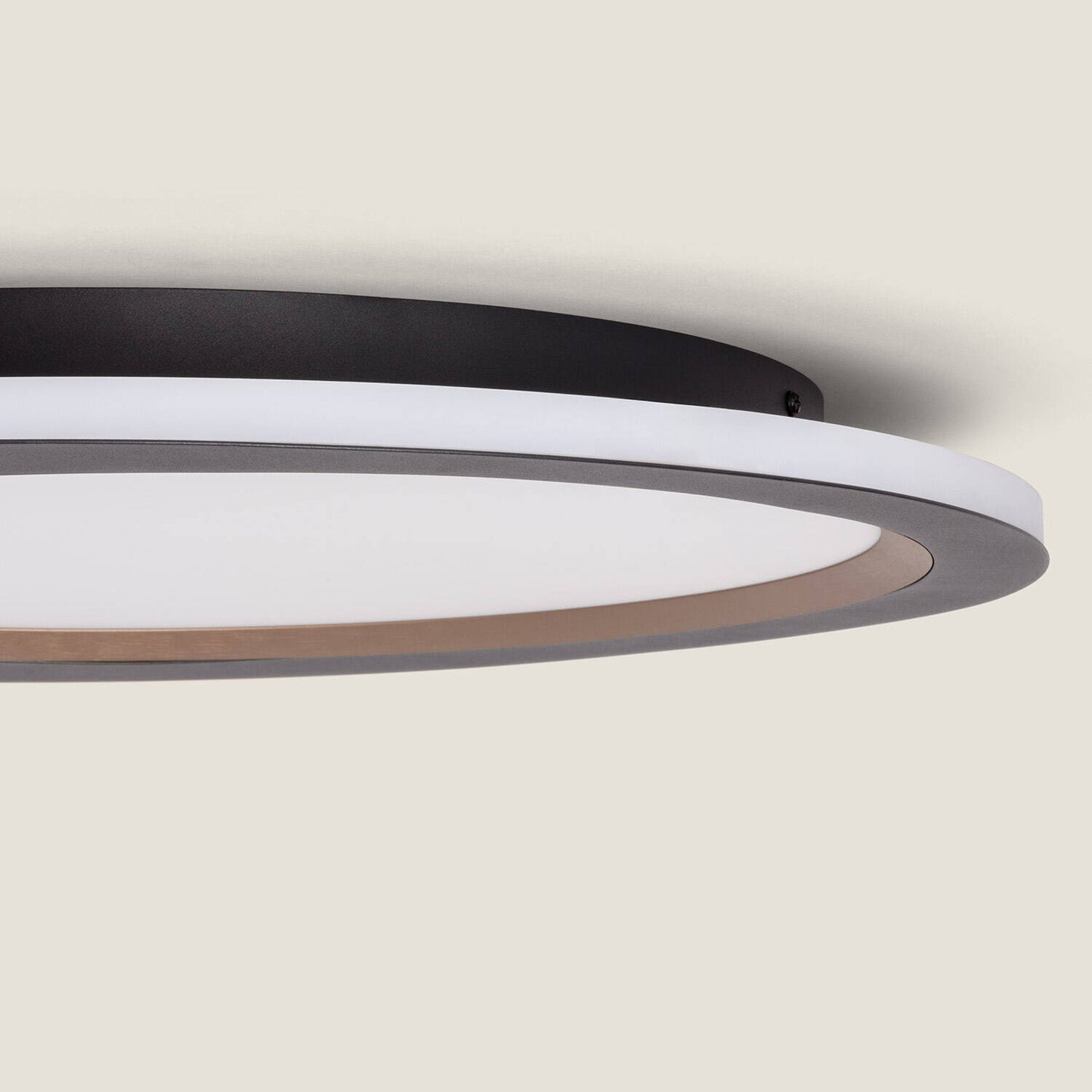 Plafonnier LED 40W Métal Noir IP20 2950 lm