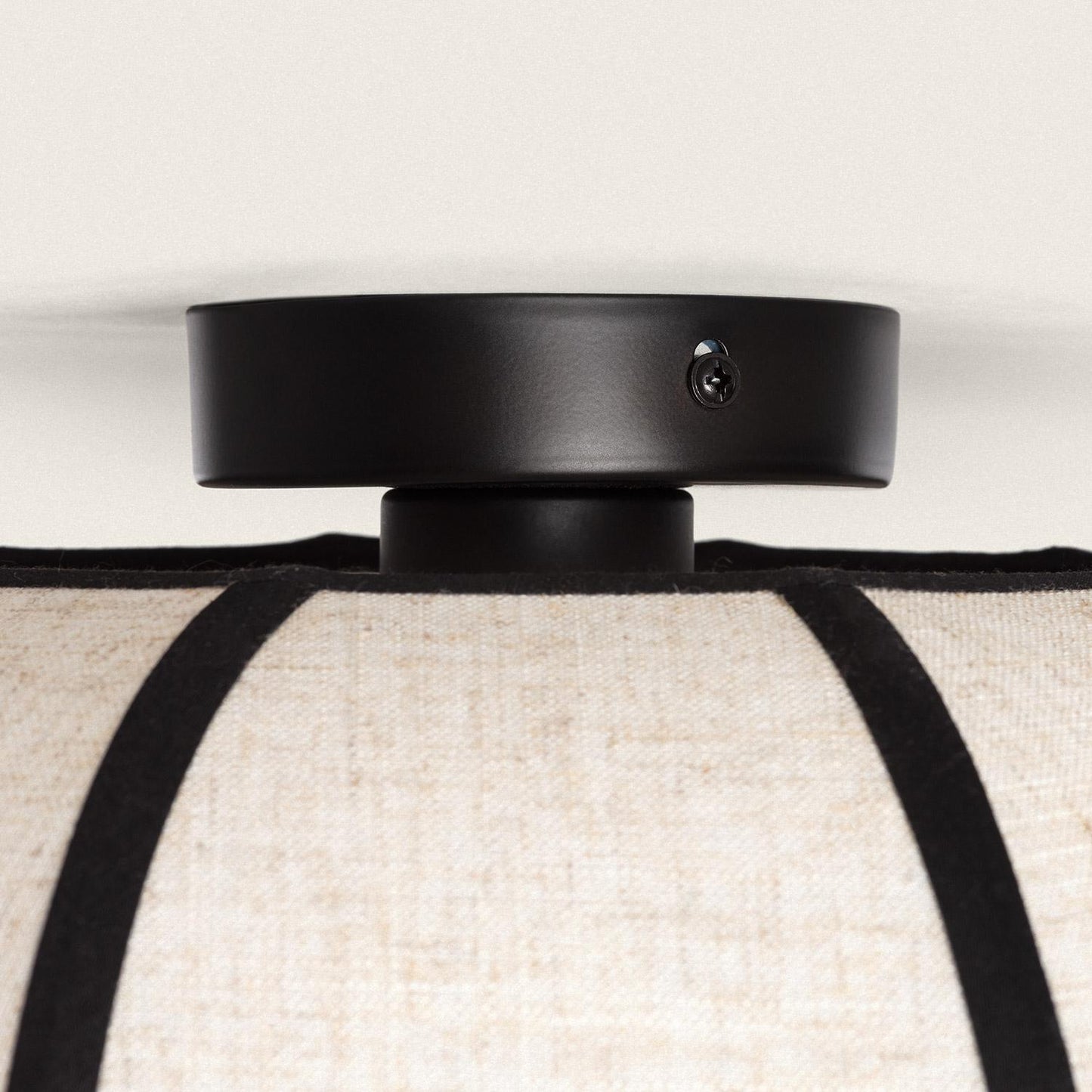 Plafonnier LED Gabriela 40W IP20 en Lin et Métal