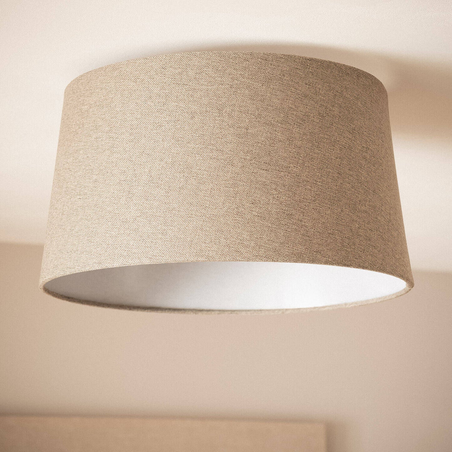 Plafonnier LED Lin Trude 40W IP20 en Métal et Lin